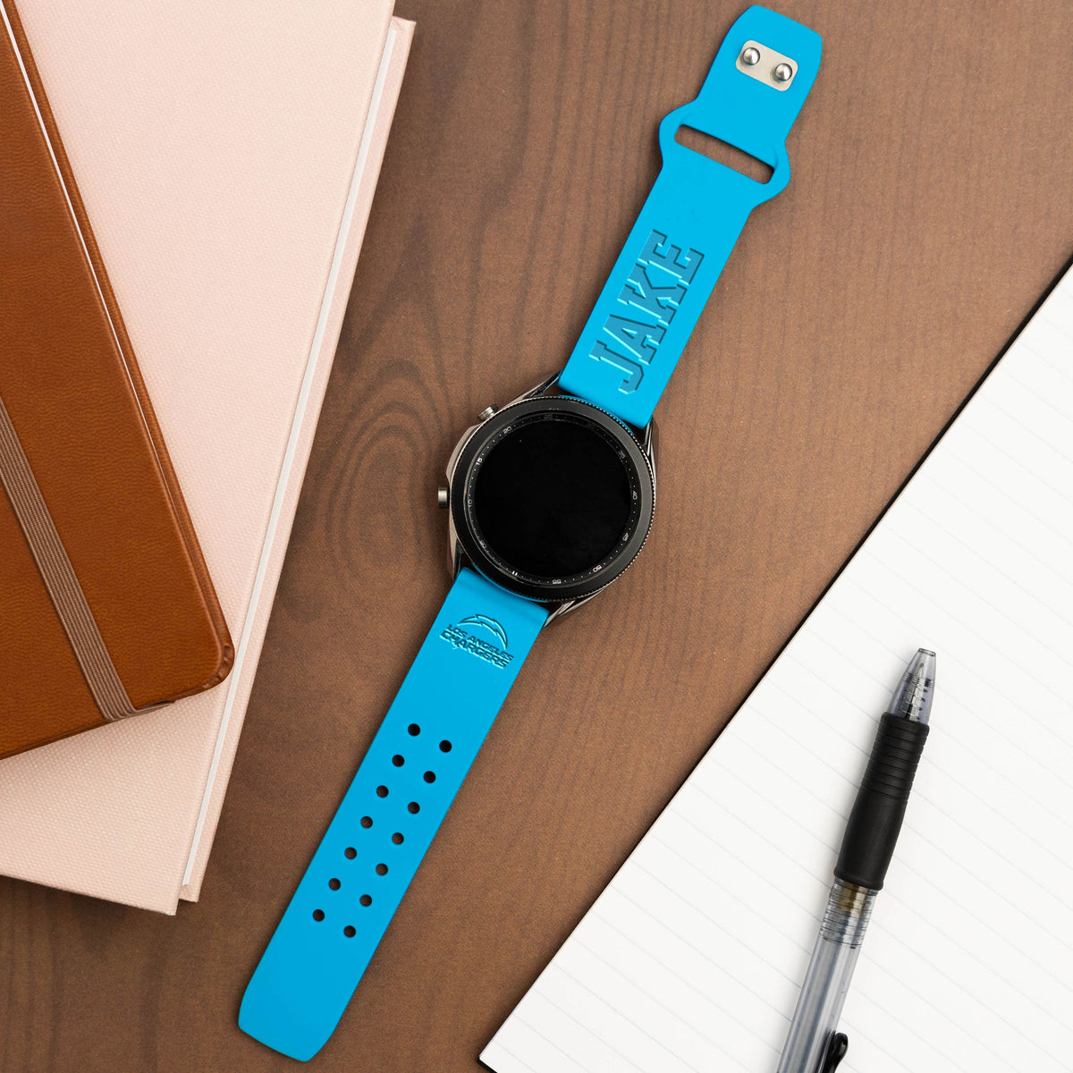 Los Angeles Chargers Custom Engraved Samsung Galaxy Watch Band