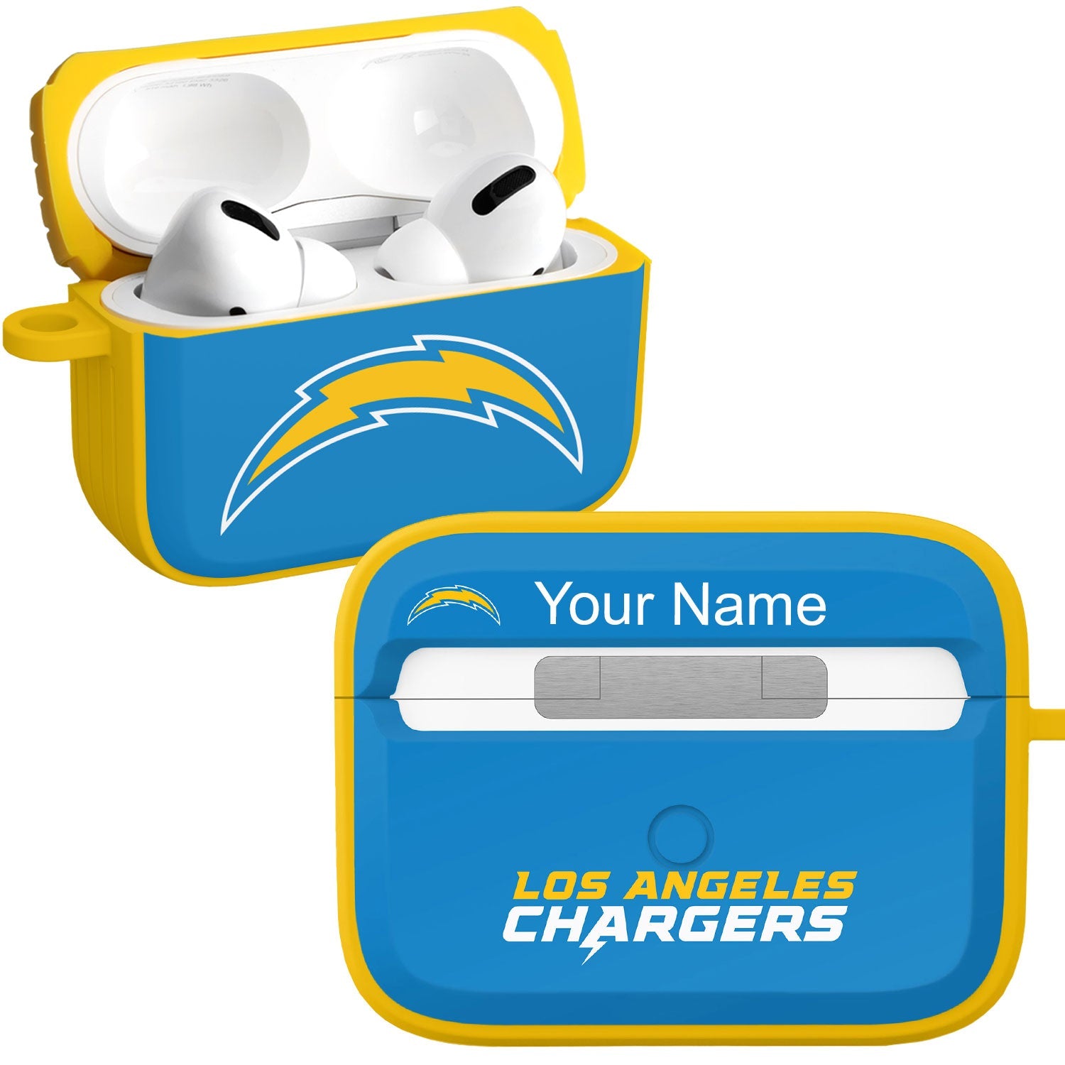 Los Angeles Chargers HDX Custom Name Apple AirPods Pro Case Cover (Classic)