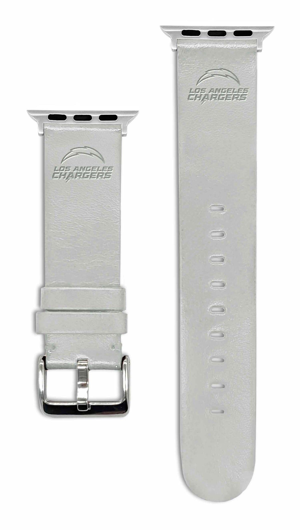 Game Time Los Angeles Chargers Apple Leather Watch Band - USA Sewn