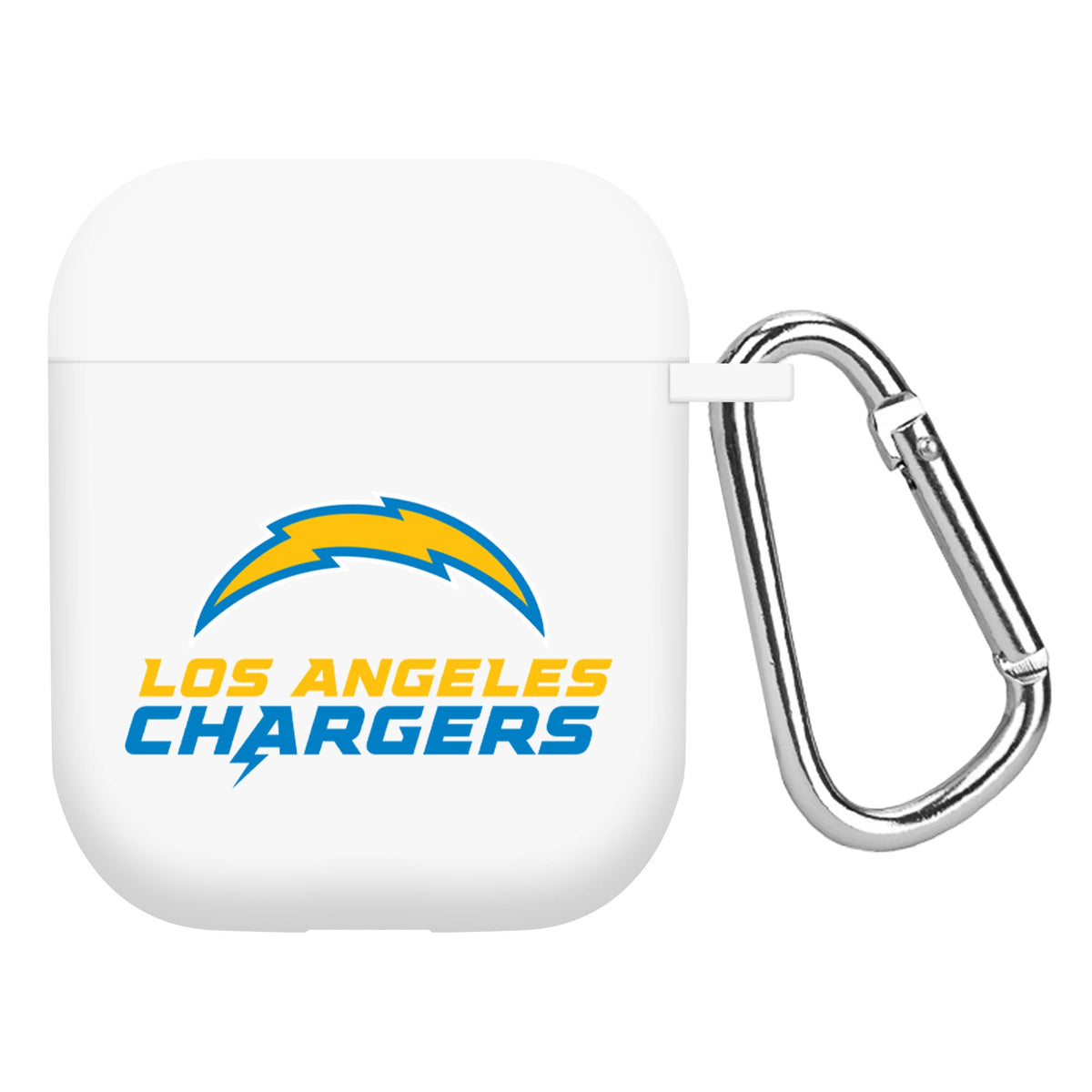 Los Angeles Chargers Custom Name HD Apple AirPods Gen 1 &amp; 2 Case Cover (White)