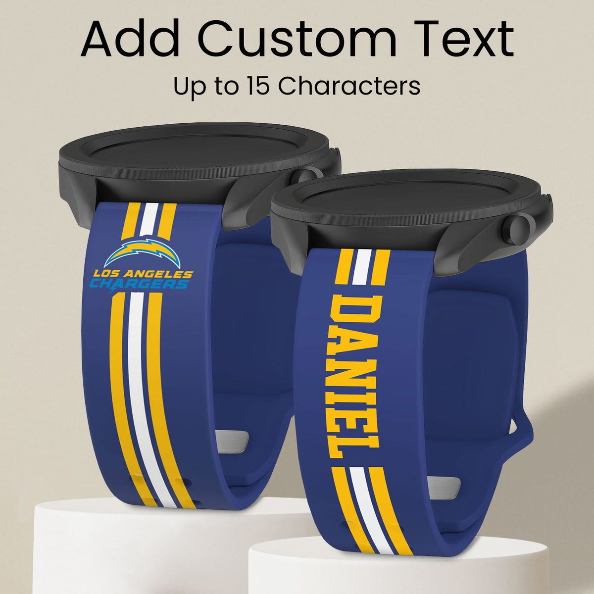 Los Angeles Chargers Custom Name HD Watch Band