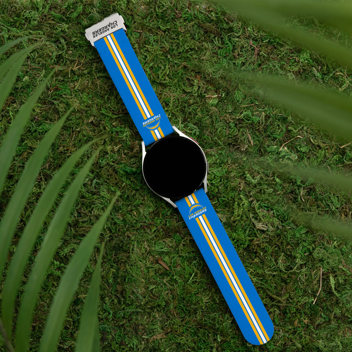 Game Time Los Angeles Chargers Signature Series Quick Change Watch Band With Engraved Buckle