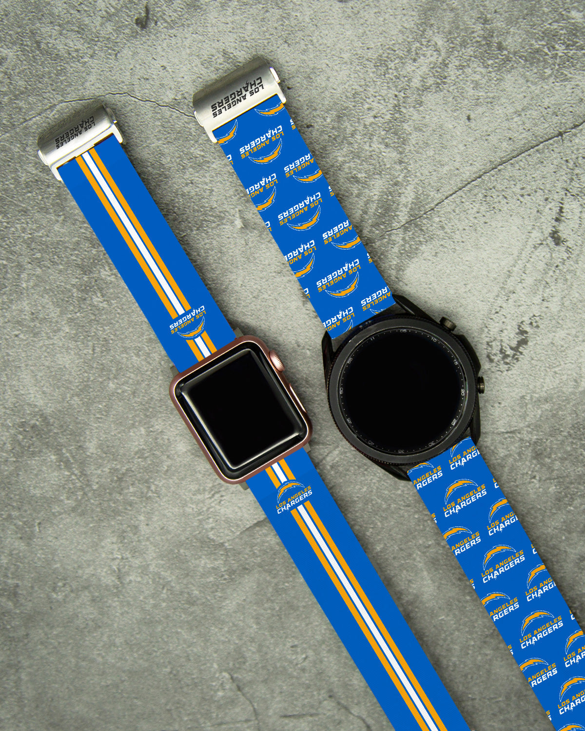 Los Angeles Chargers Full Print Watch Band With Engraved Buckle - AffinityBands