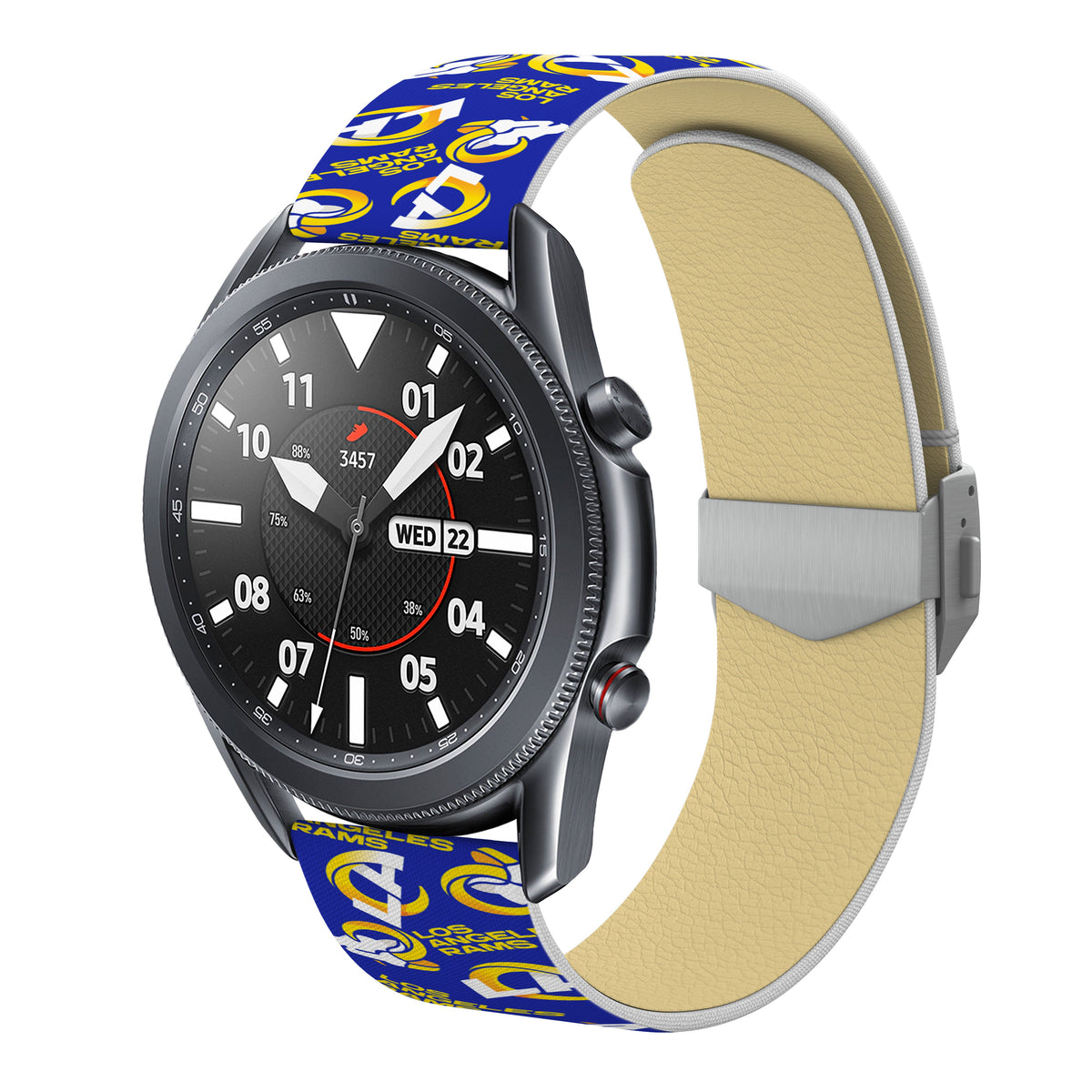 Los Angeles Rams Full Print Quick Change Watch Band With Engraved Buckle - AffinityBands