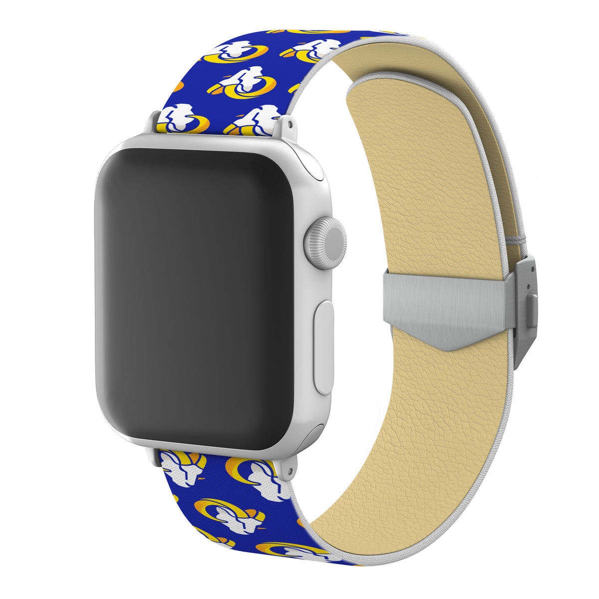 Los Angeles Rams Full Print Watch Band With Engraved Buckle - AffinityBands