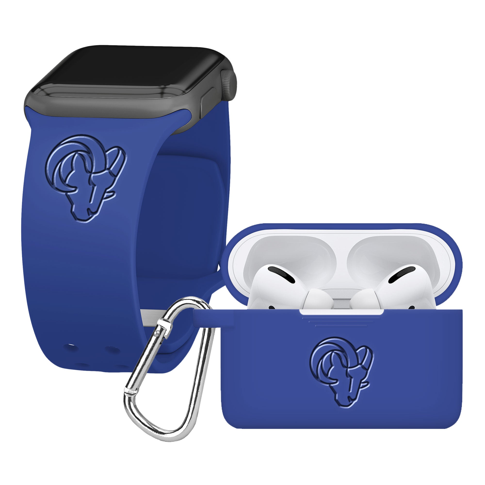Game Time Los Angeles Rams Engraved Apple Pro 1 & 2 Combo Package
