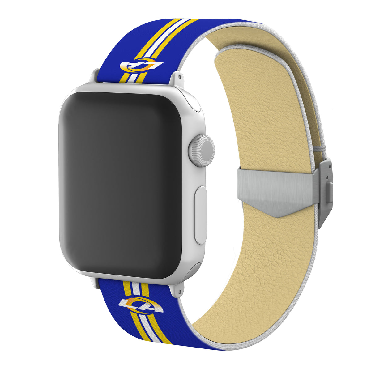 Los Angeles Rams Full Print Watch Band With Engraved Buckle - AffinityBands