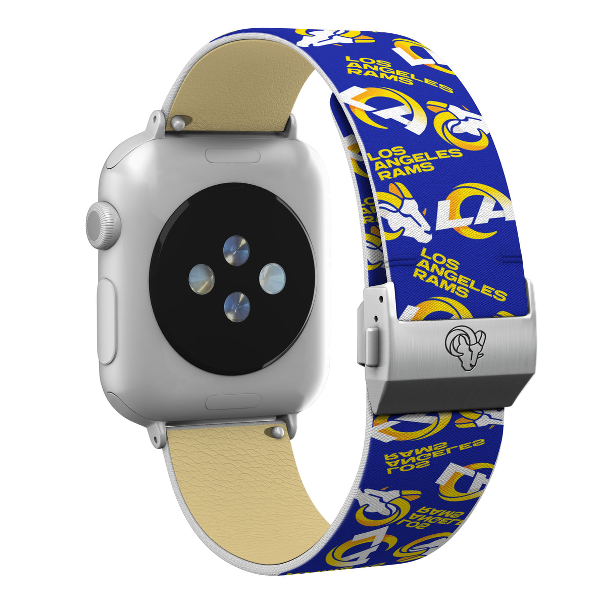 Los Angeles Rams Full Print Watch Band With Engraved Buckle - AffinityBands
