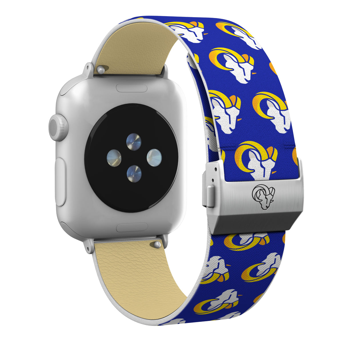 Los Angeles Rams Full Print Watch Band With Engraved Buckle - AffinityBands