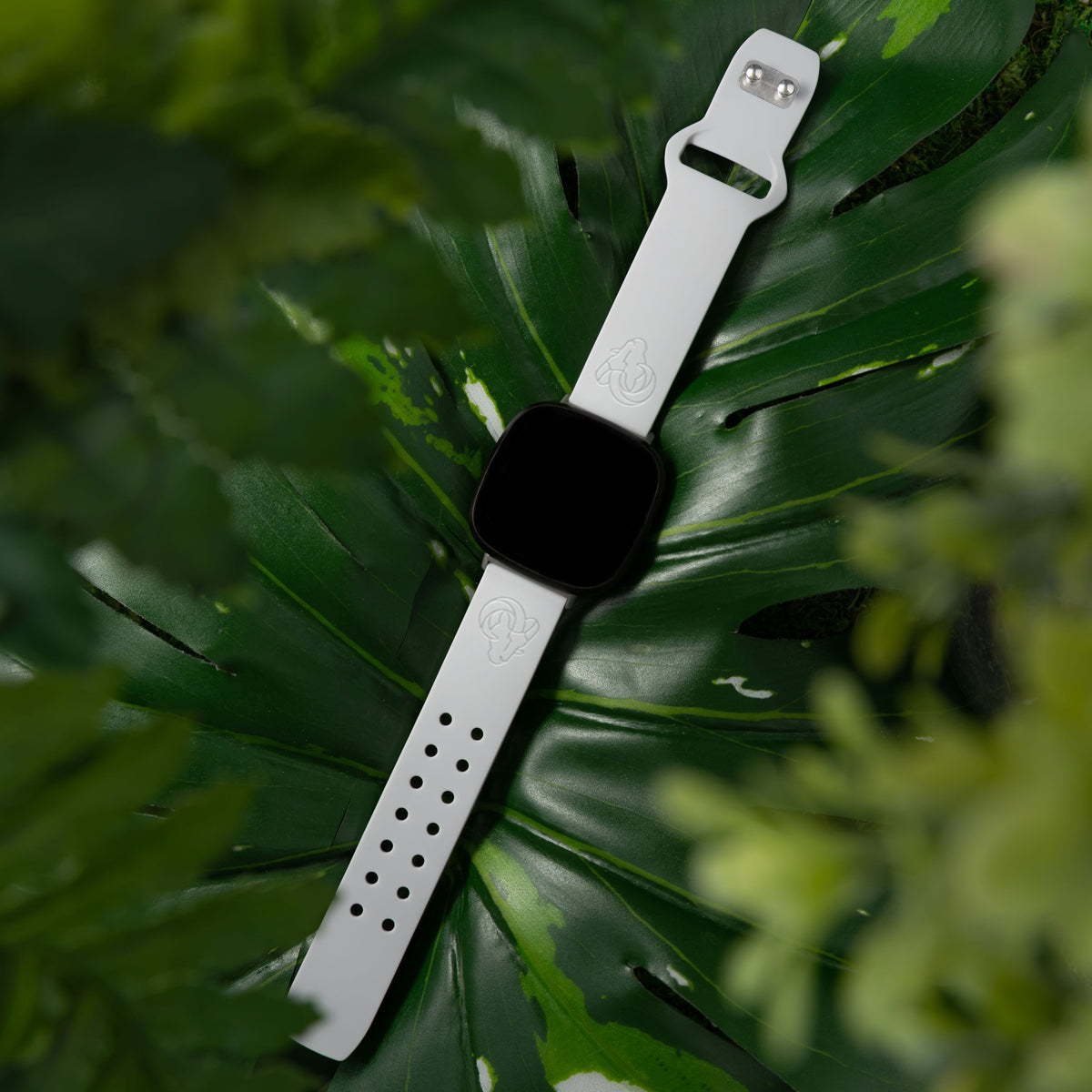 Game Time Los Angeles Rams Engraved Silicone Sport Fitbit Versa 3 &amp; Sense 1 Watch Band