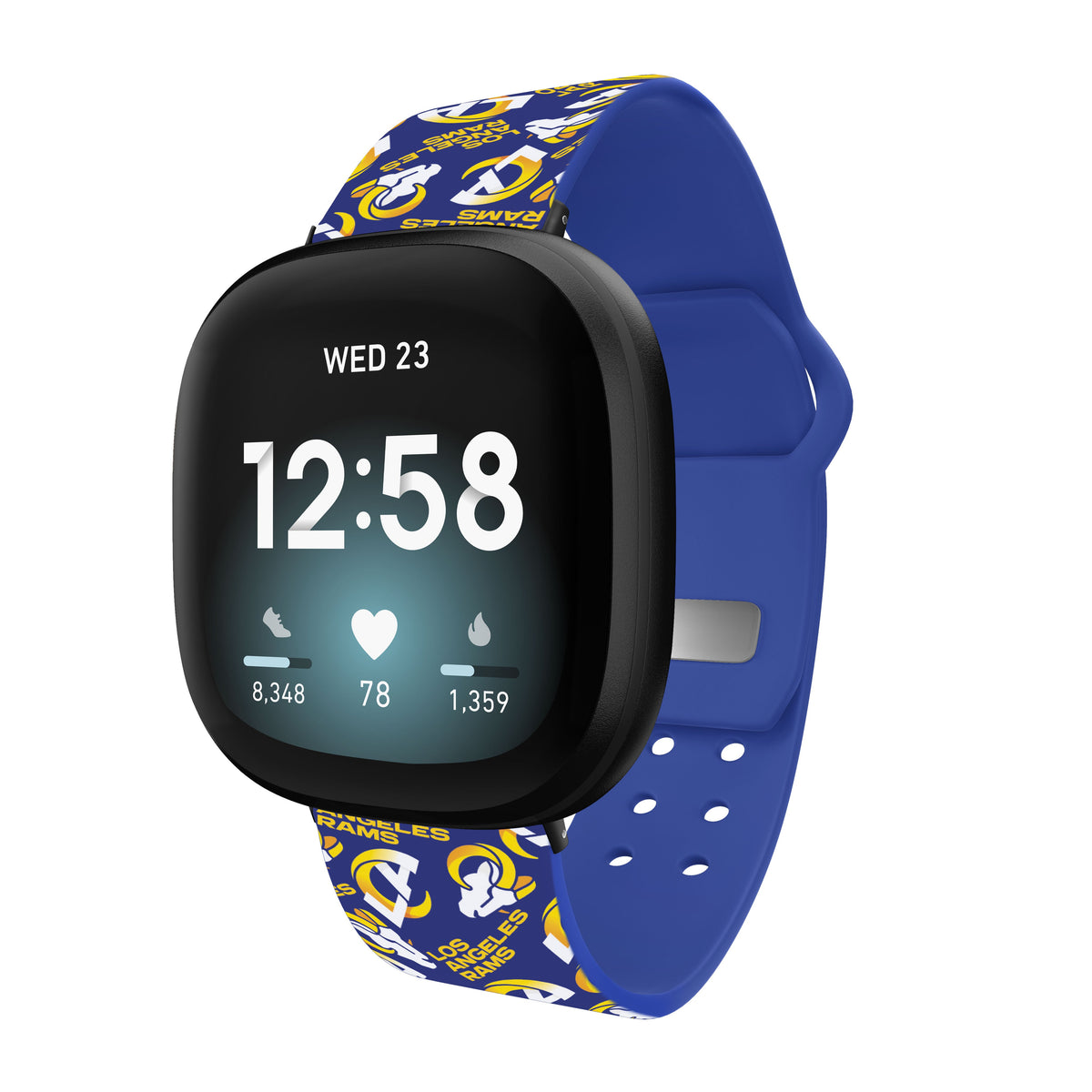 Los Angeles Rams HD Fitbit Versa 3 and Sense 1 Watch Band