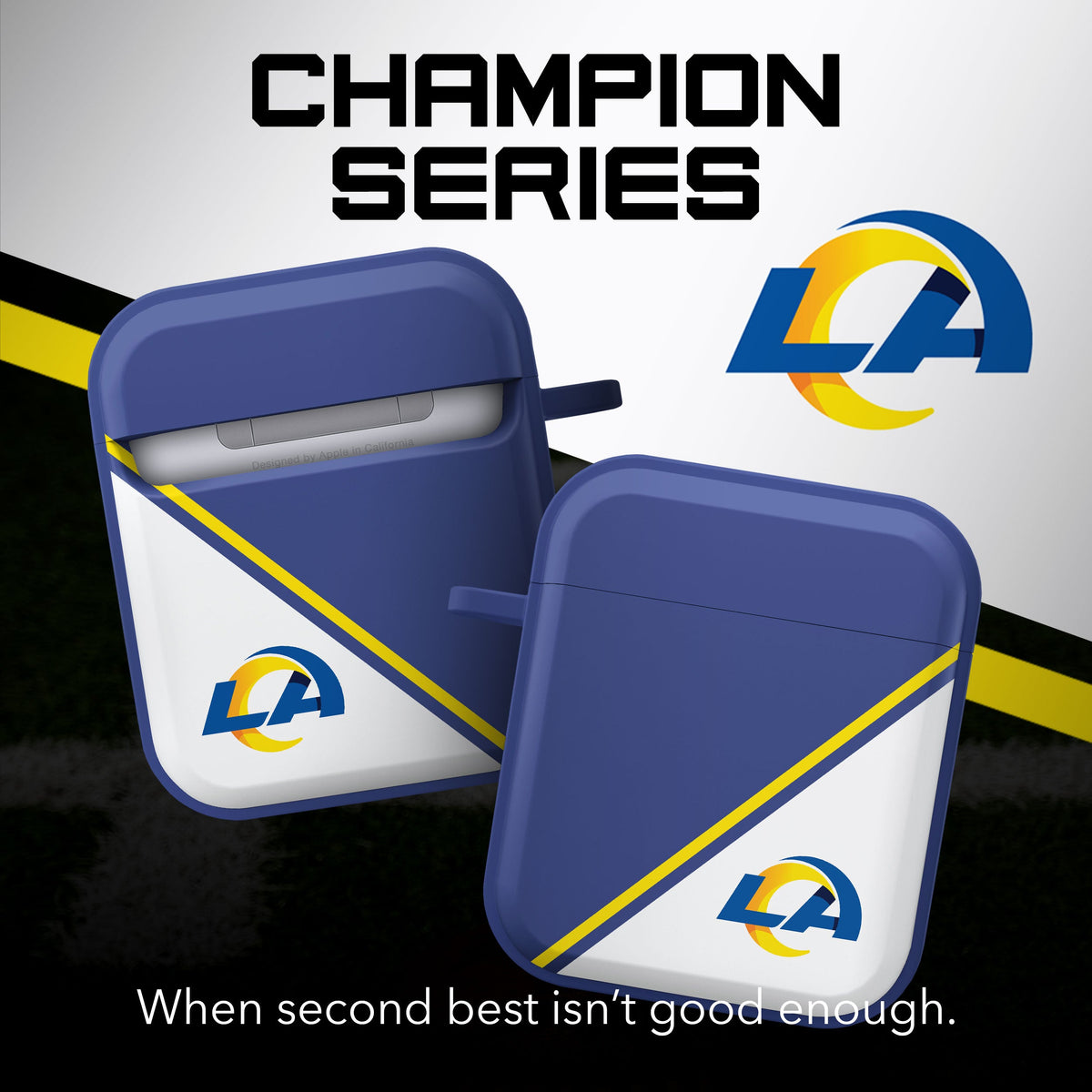 Los Angeles Rams HDX Champion Series Apple AirPods Gen 1 &amp; 2 Case Cover