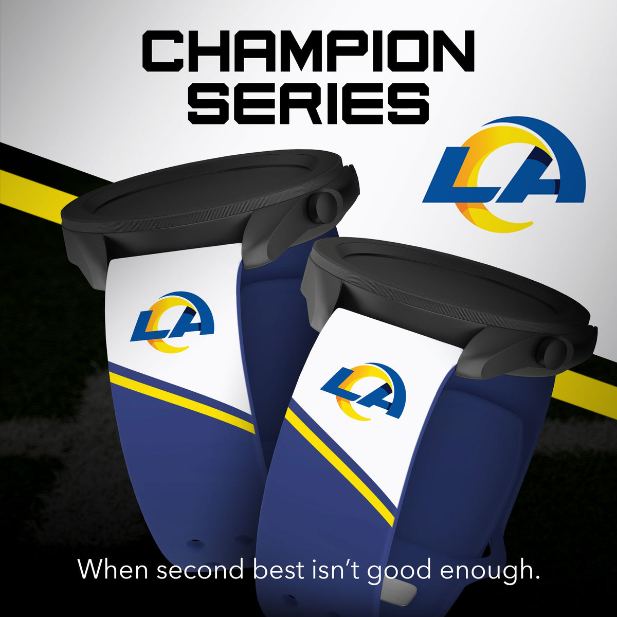 Los Angeles Rams HD Champion Series Samsung Galaxy Watch Band