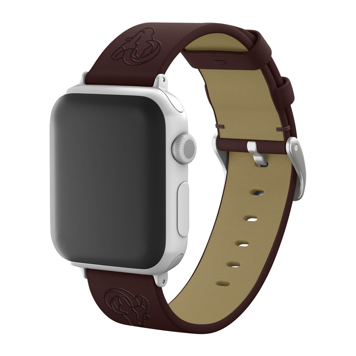 Game Time Los Angeles Rams Apple Leather Watch Band - USA Sewn