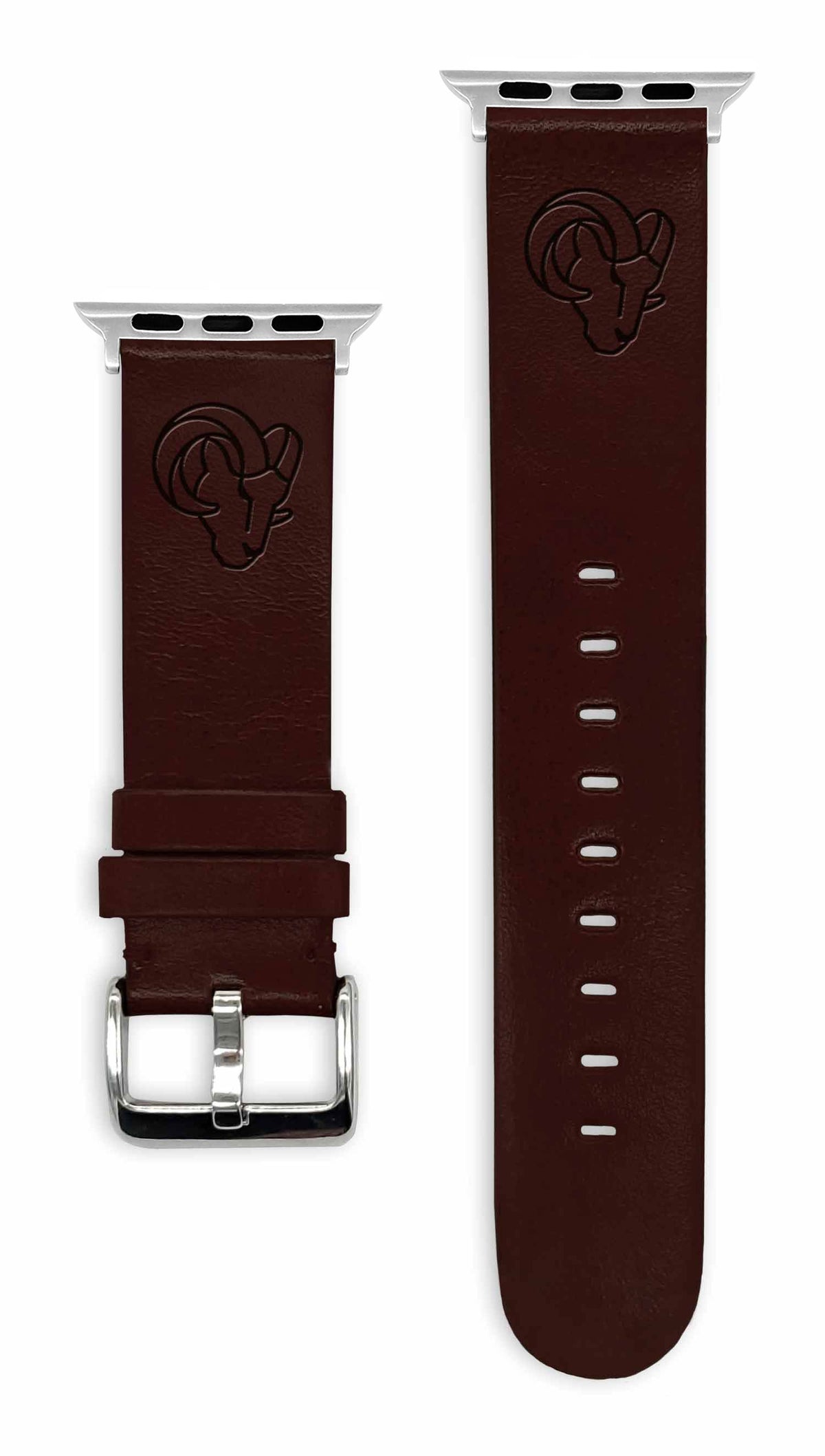 Game Time Los Angeles Rams Apple Leather Watch Band - USA Sewn