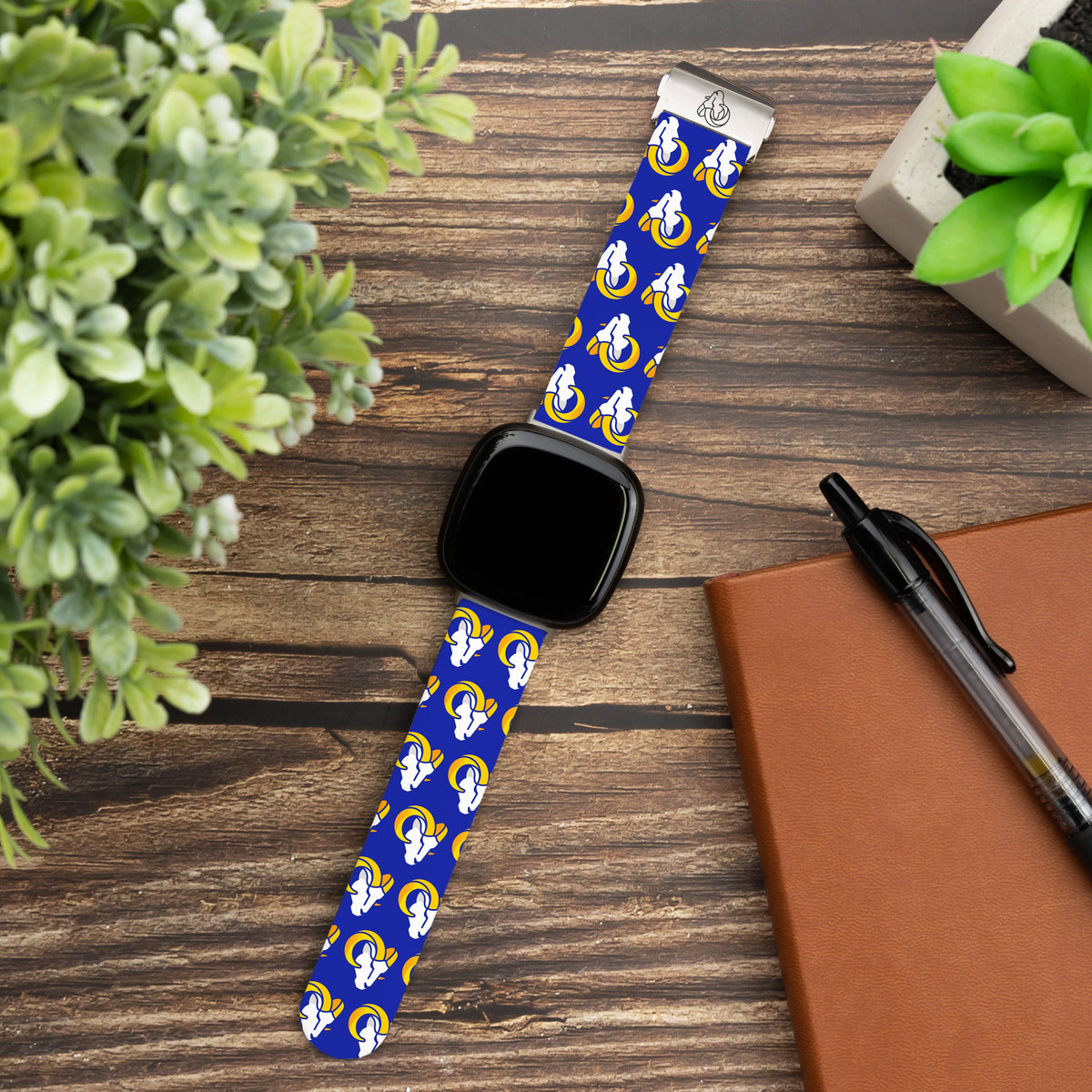 Los Angeles Rams Signature Series Fitbit Versa 3 &amp; Sense 1 Watch Band