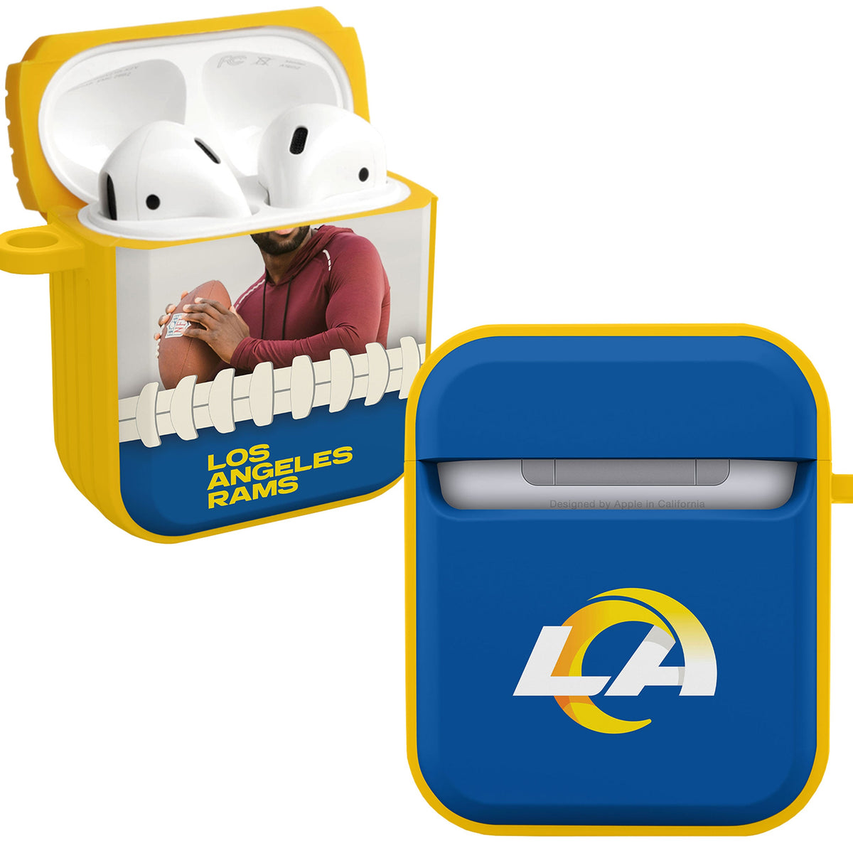 Los Angeles Rams Custom Photo HDX Apple AirPods Gen 1 &amp; 2 Case Cover