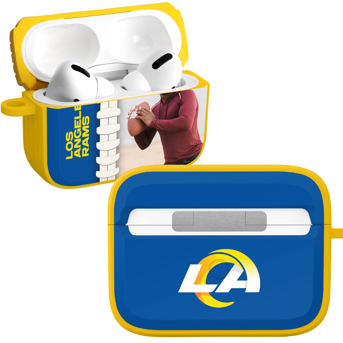 Los Angeles Rams Custom Photo HDX Apple AirPods Pro 1 &amp; 2 Case Cover