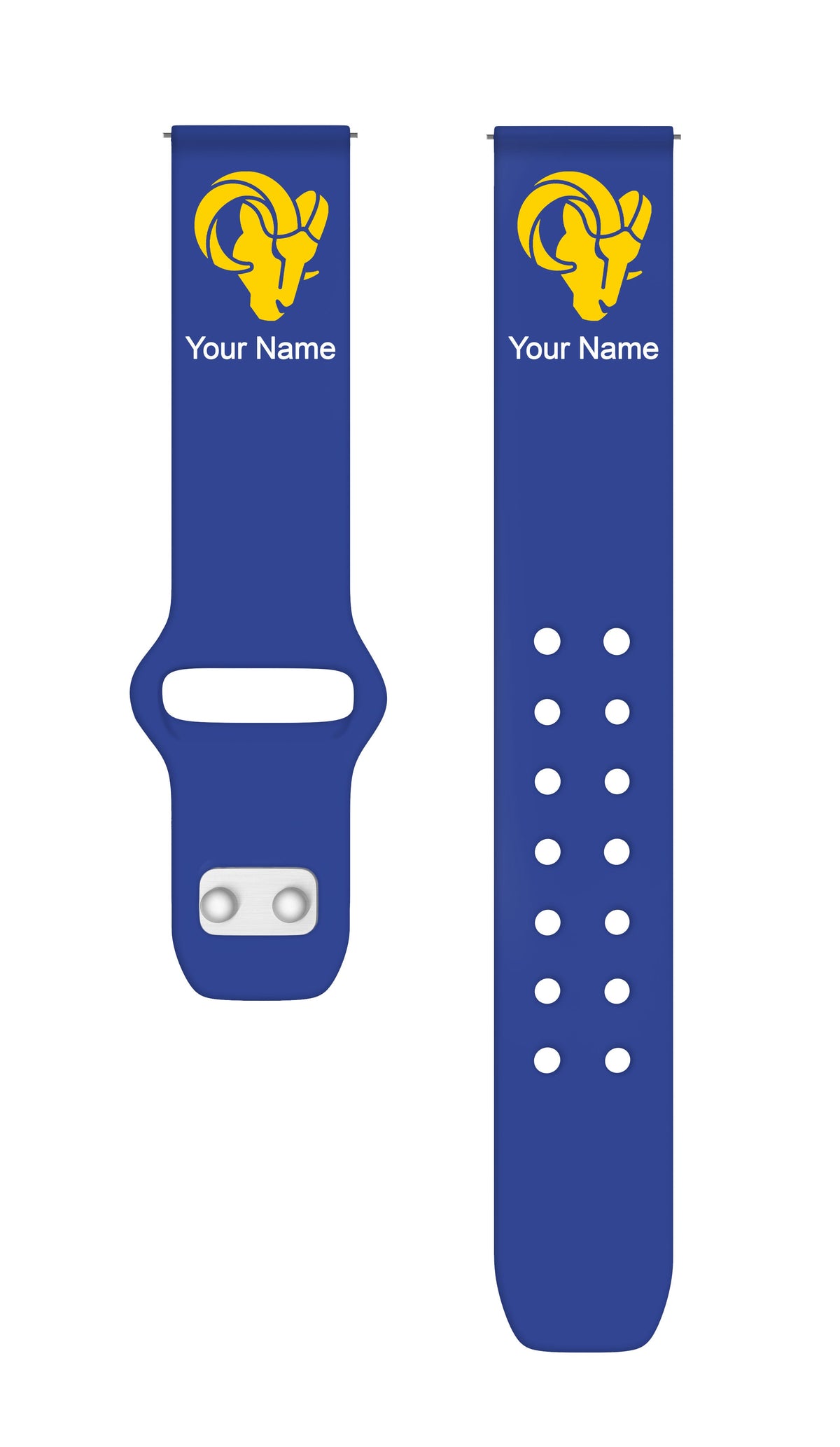 GAME TIME Los Angeles Rams Custom Name HD Quick Change Watch Band