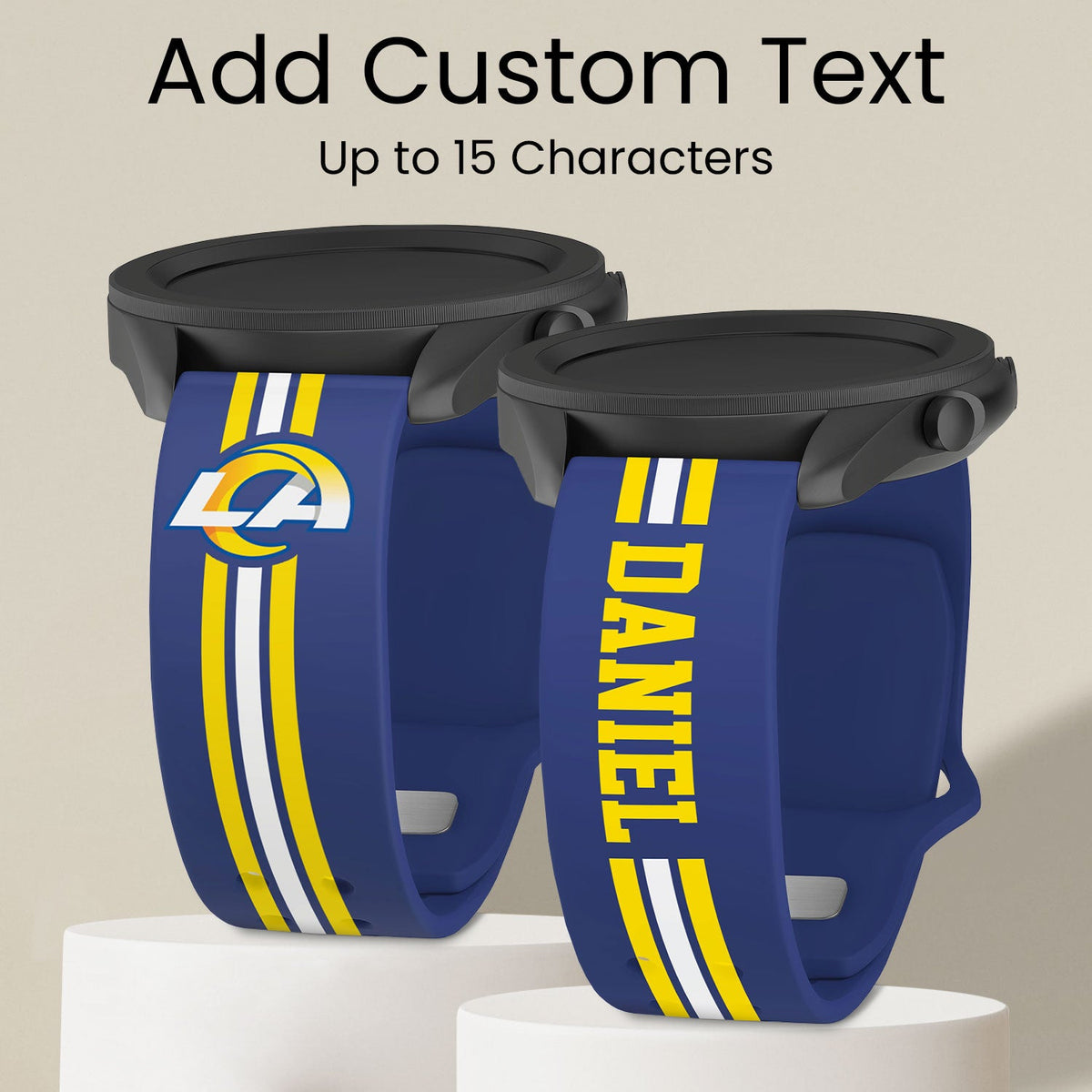 Los Angeles Rams Custom Name HD Watch Band
