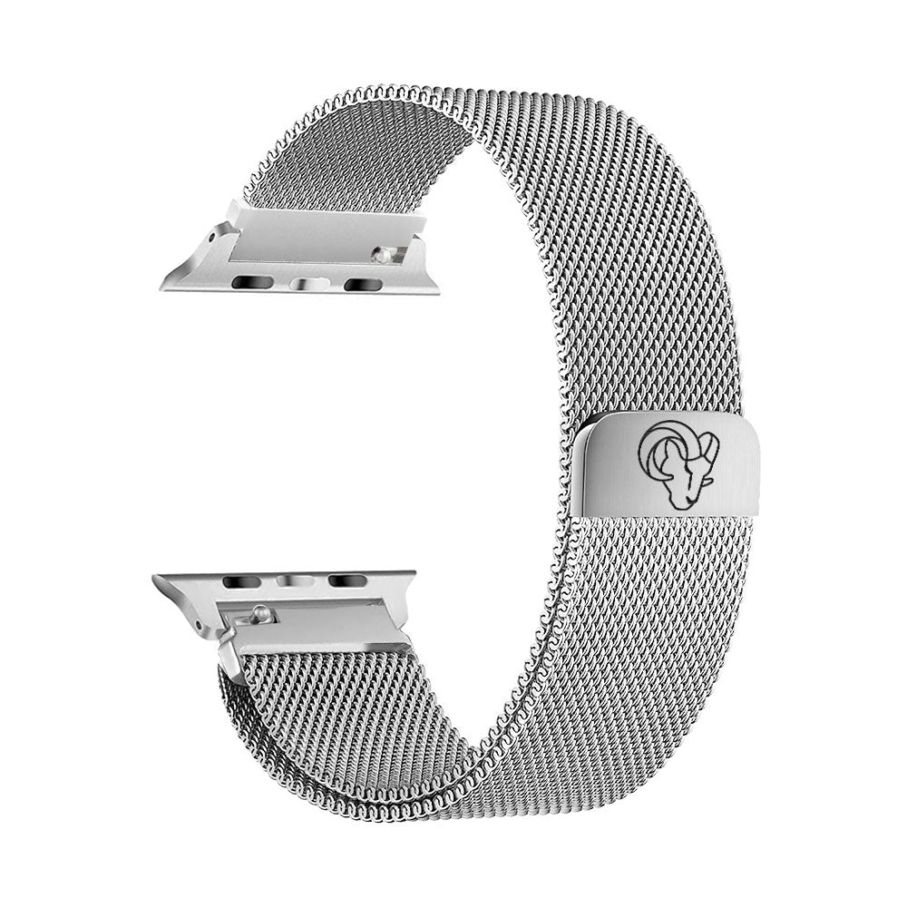 Los Angeles Rams Stainless Steel Apple Watch Band - AffinityBands