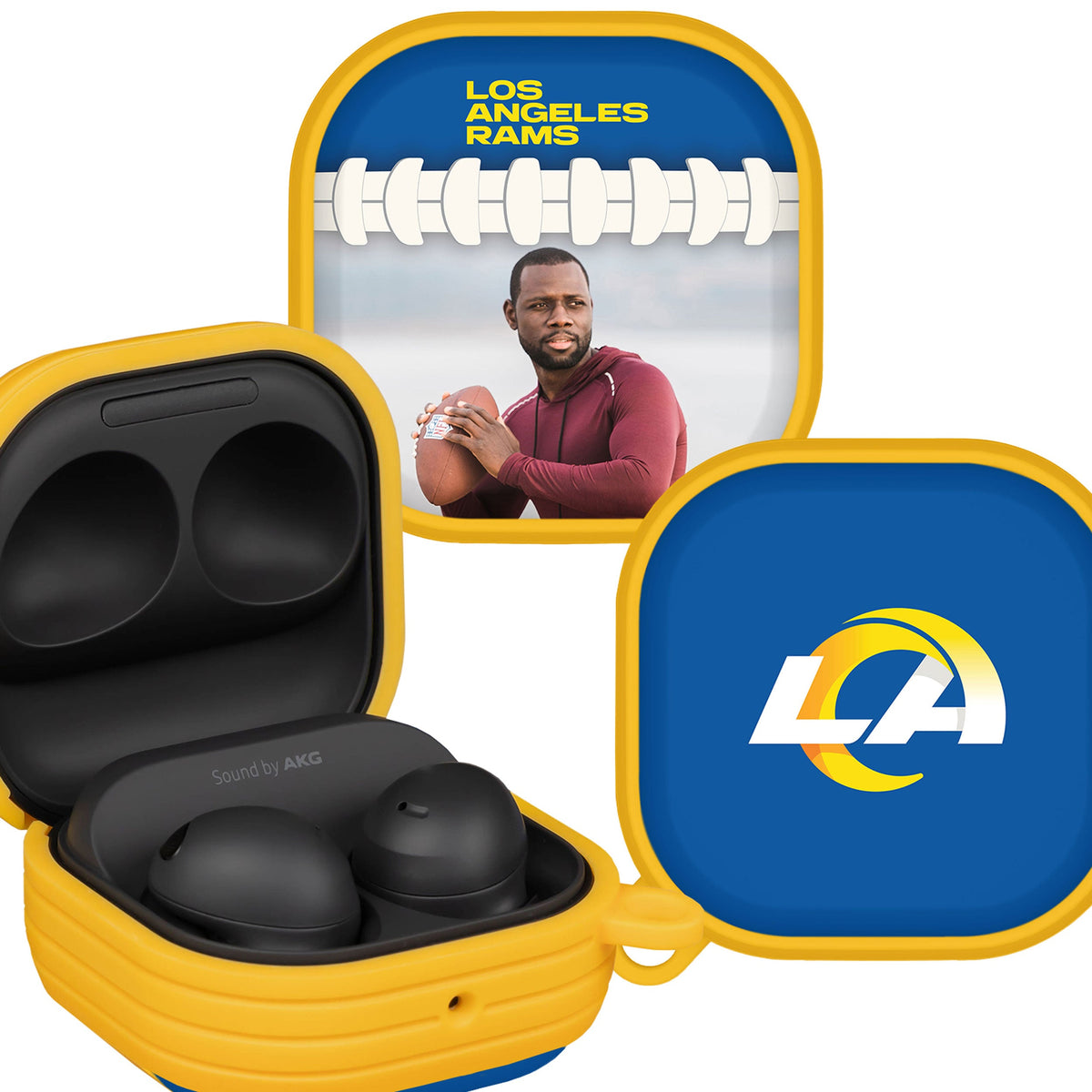 Los Angeles Rams Custom Photo HDX Samsung Galaxy Buds Pro &amp; Buds Live Case Cover