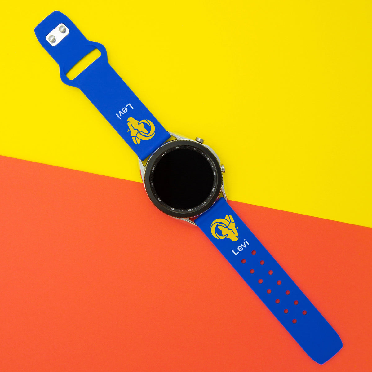 GAME TIME Los Angeles Rams Custom Name HD Quick Change Watch Band