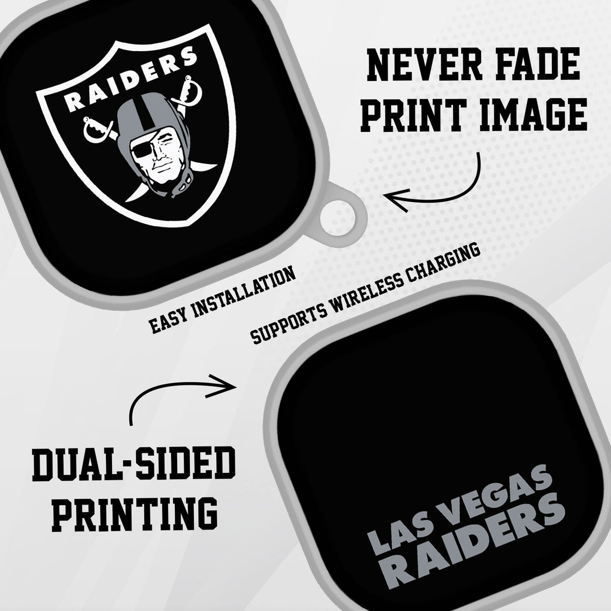 Las Vegas Raiders HDX Samsung Galaxy Buds Pro Case Cover