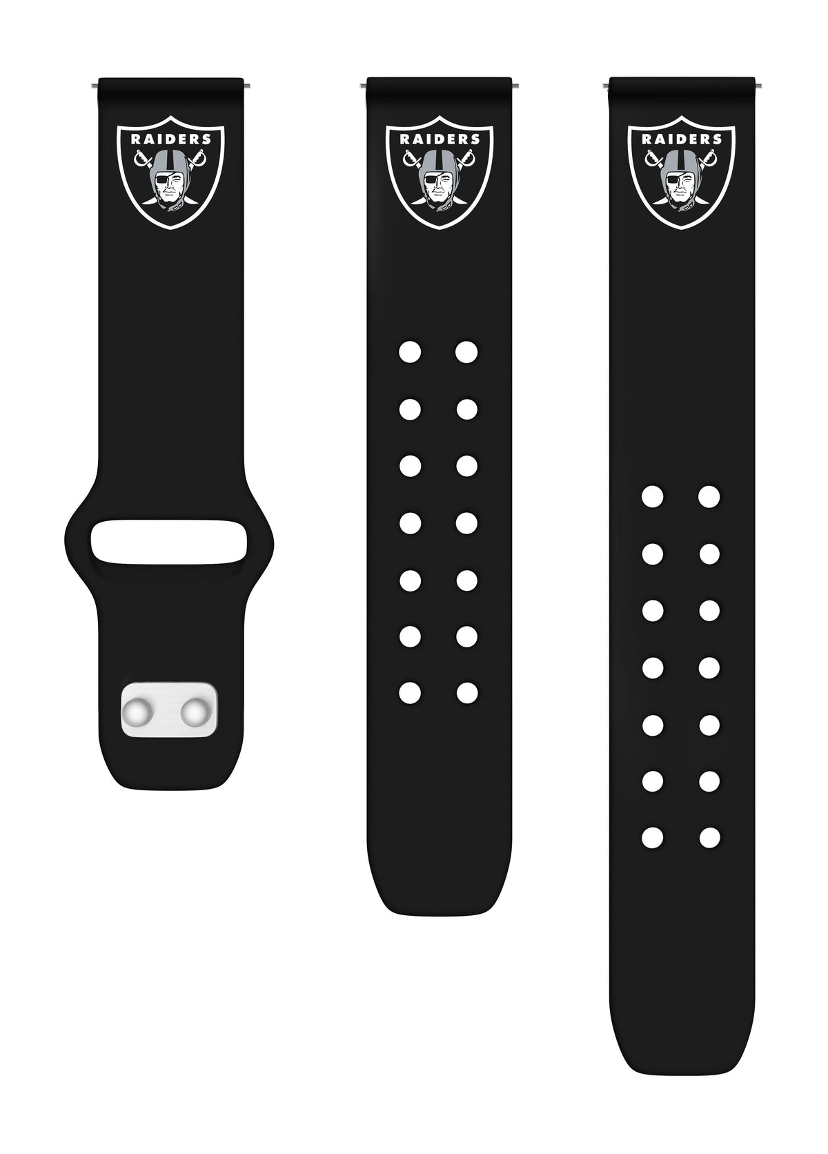 Las Vegas Raiders Quick Change Silicone Watch Band - Game Time Bands