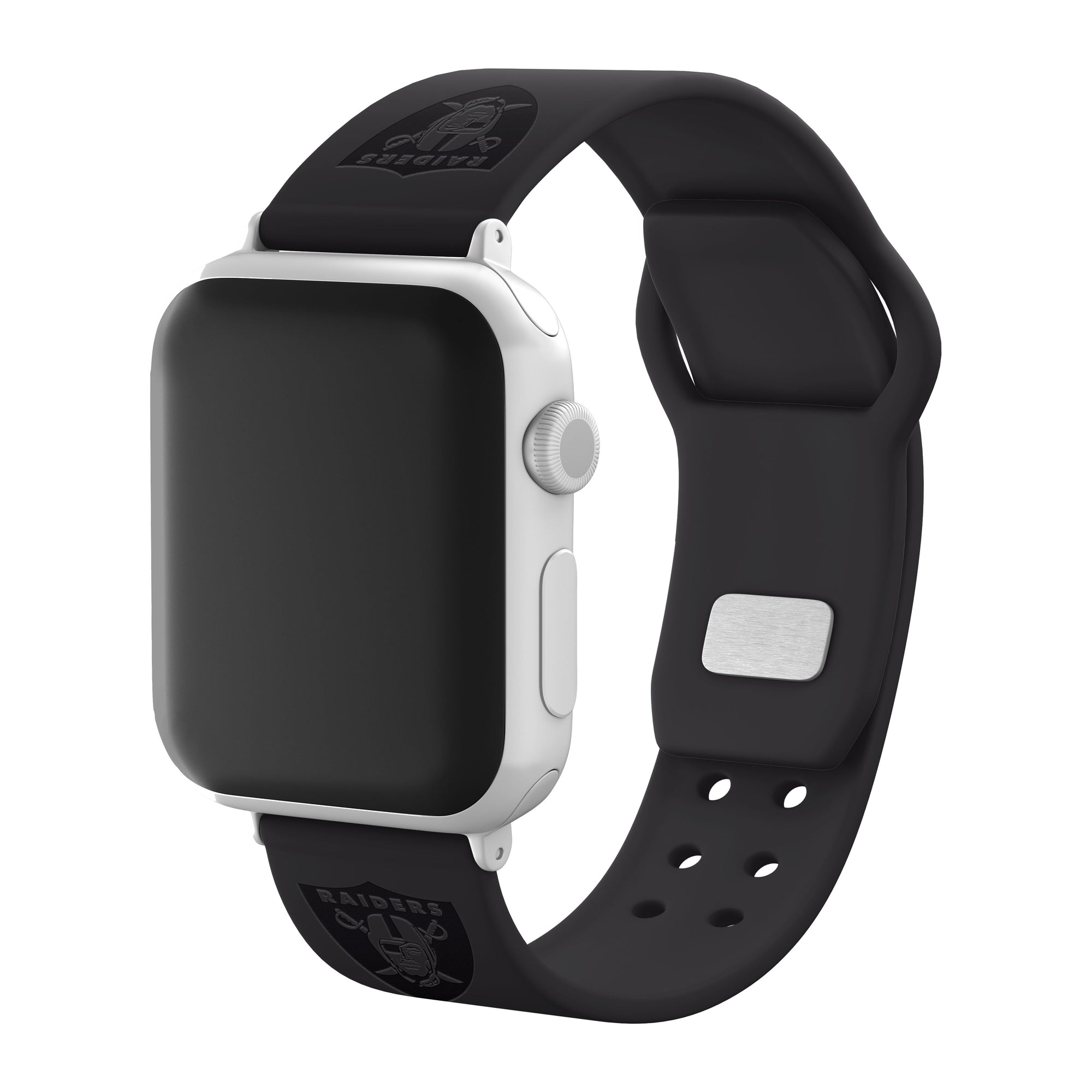 Las Vegas Raiders Engraved Silicone 'Slim' Apple Watch Band