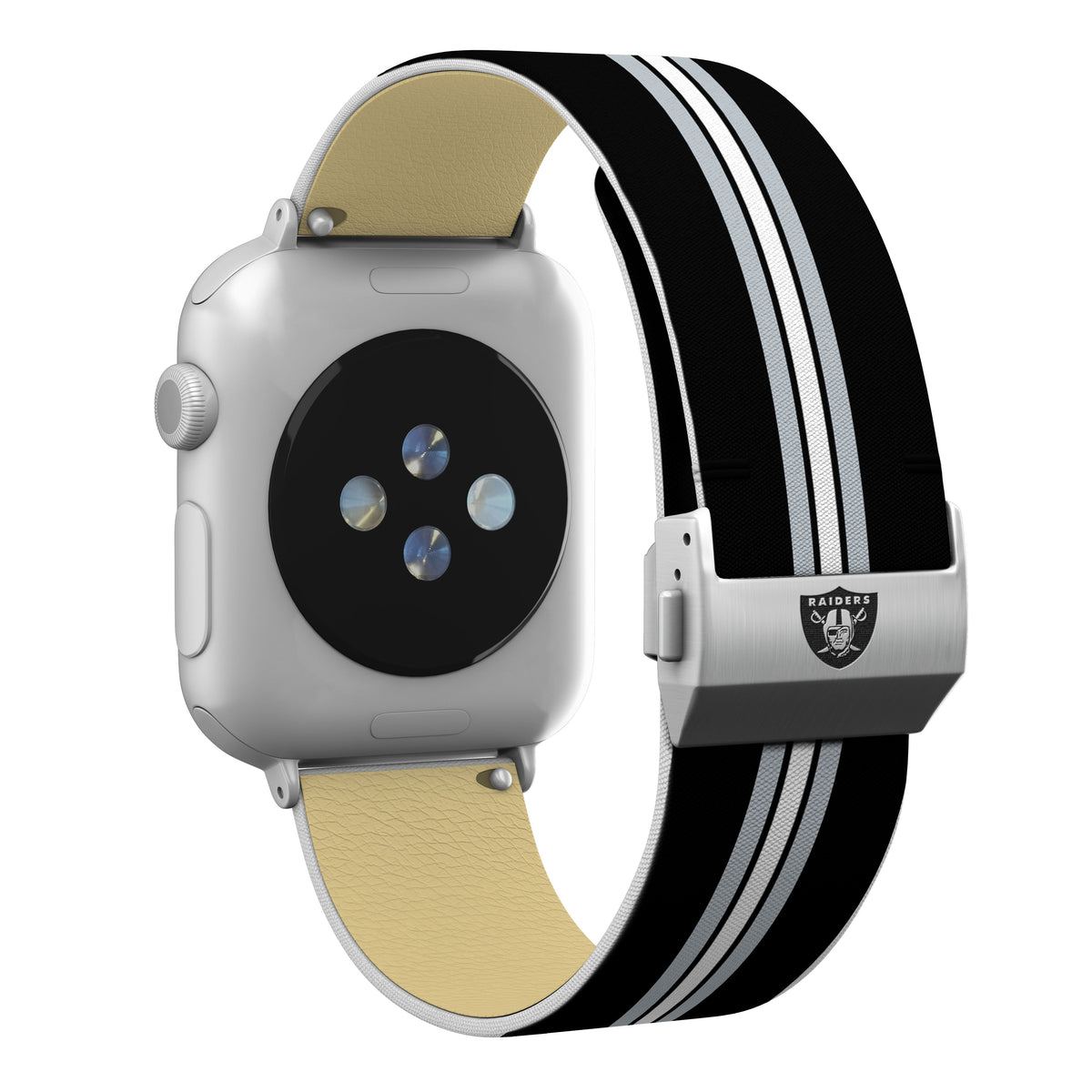 Las Vegas Raiders Full Print Watch Band With Engraved Buckle - AffinityBands