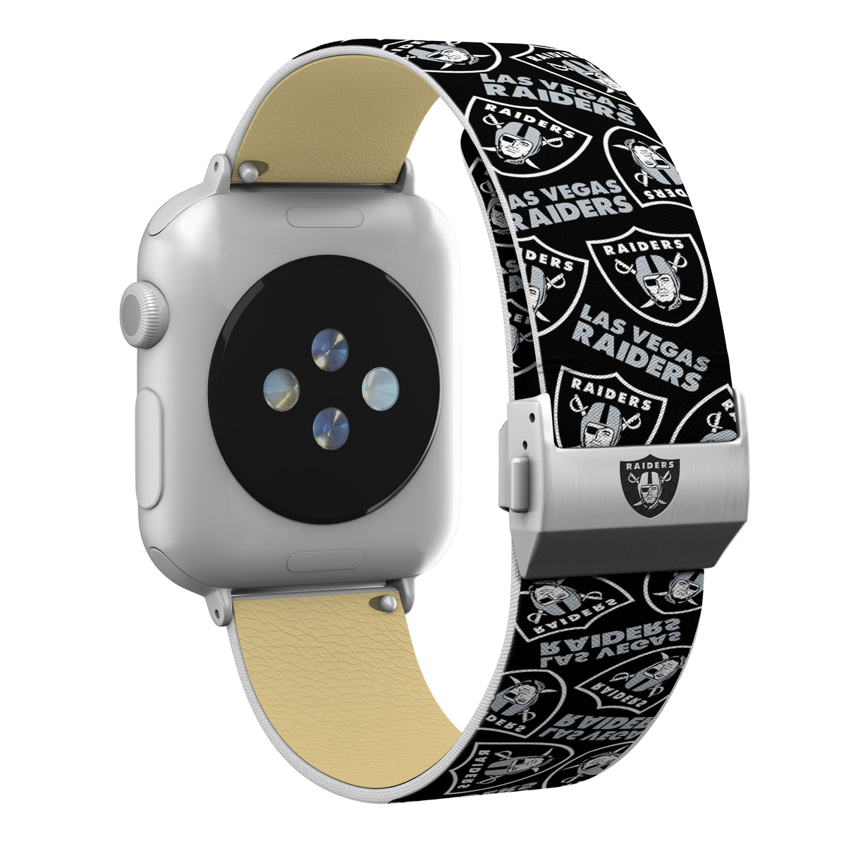 Las Vegas Raiders Full Print Watch Band With Engraved Buckle - AffinityBands