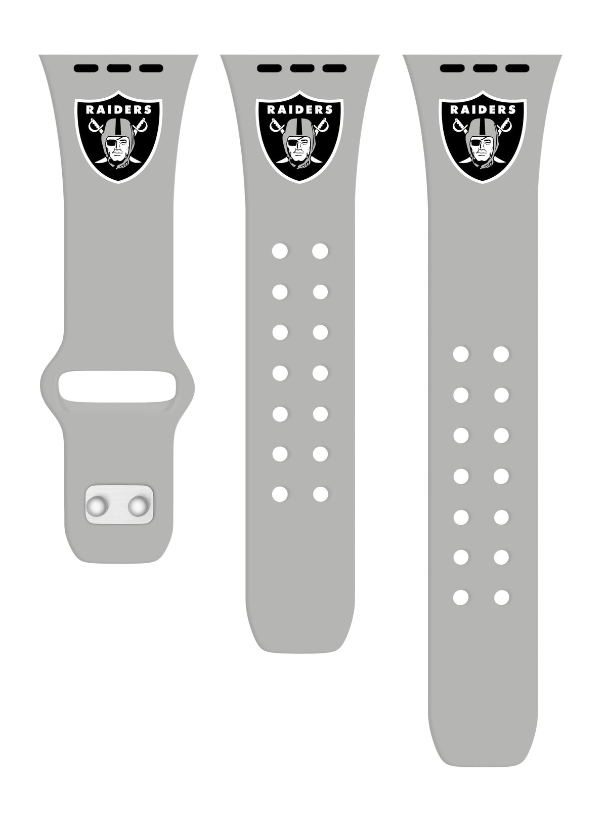 Game Time Las Vegas Raiders Silicone Apple Watch Band