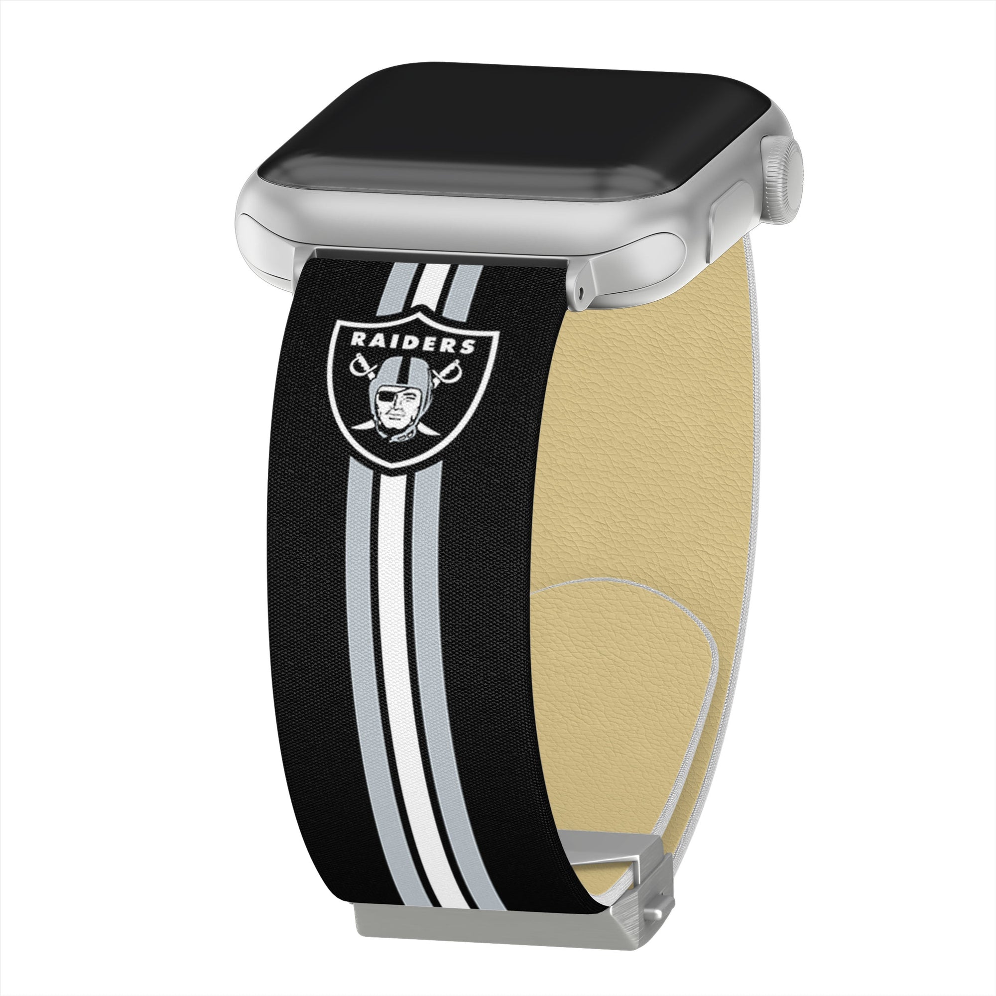 Game Time Las Vegas Raiders Signature Series Apple Watch Band With Engraved Buckle