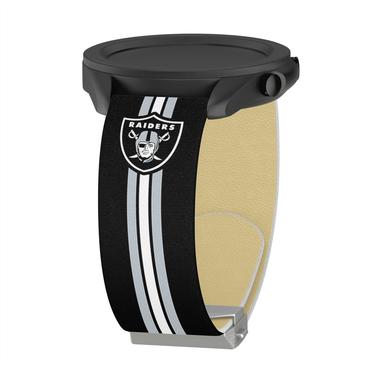 Game Time Las Vegas Raiders Signature Series Quick Change Watch Band With Engraved Buckle