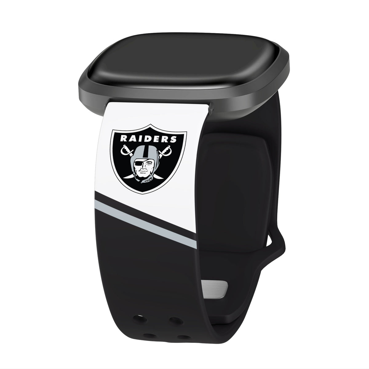 Las Vegas Raiders HD Champion Series Fitbit Versa 3 &amp; Sense Watch Band