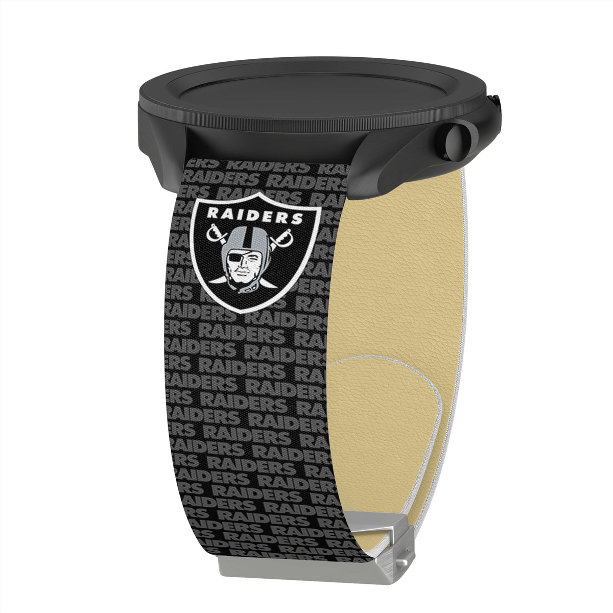 Game Time Las Vegas Raiders Signature Series Quick Change Watch Band With Engraved Buckle