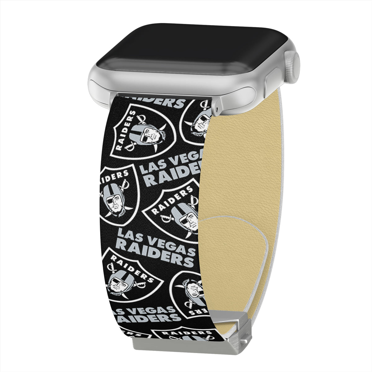 Game Time Las Vegas Raiders Signature Series Apple Watch Band With Engraved Buckle