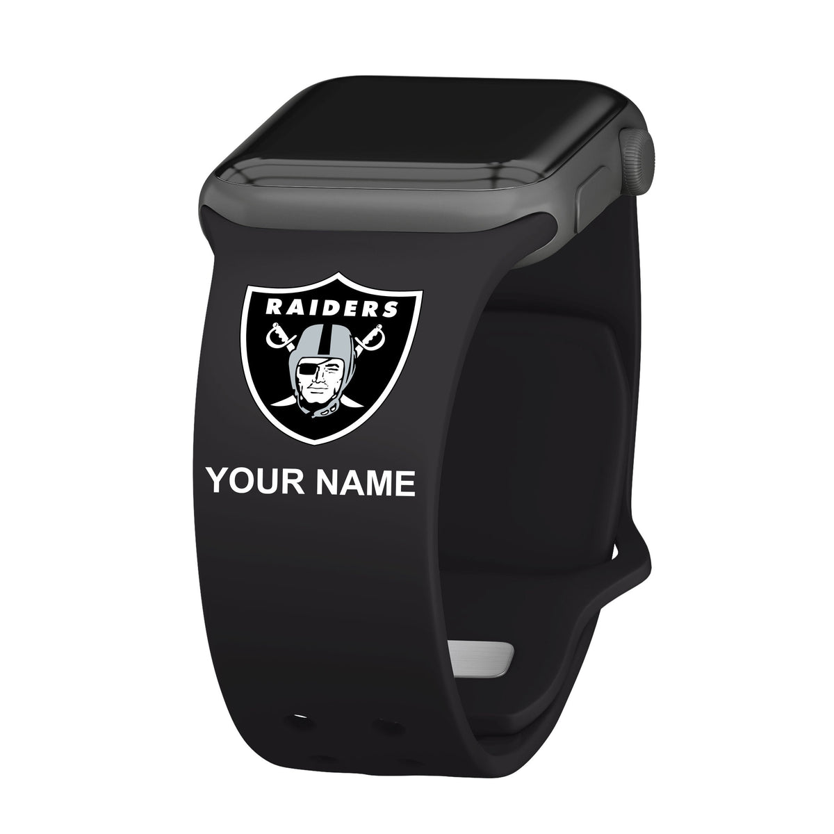 Las Vegas Raiders Custom Name HD Apple Watch Band
