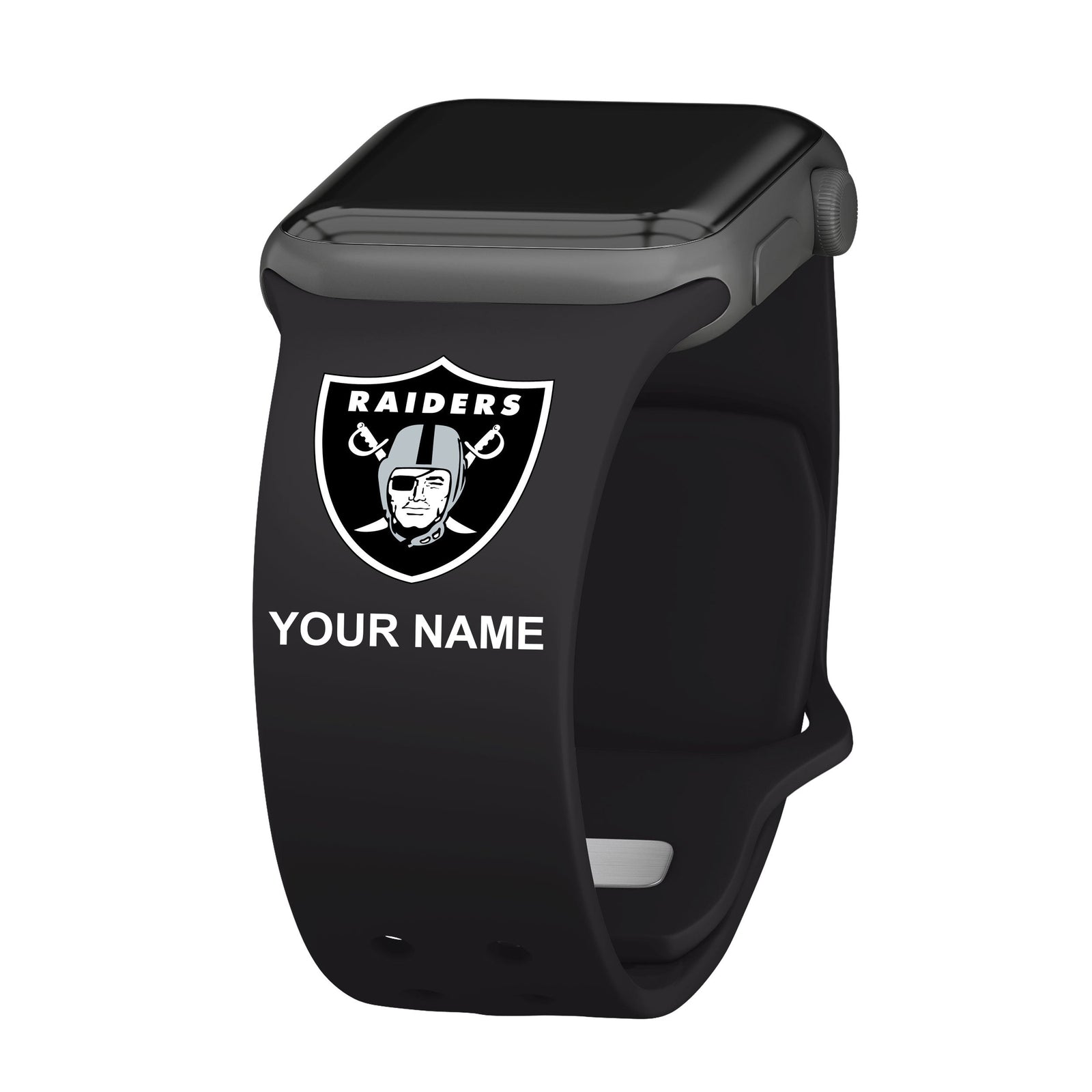 Las Vegas Raiders Custom Name HD Apple Watch Band
