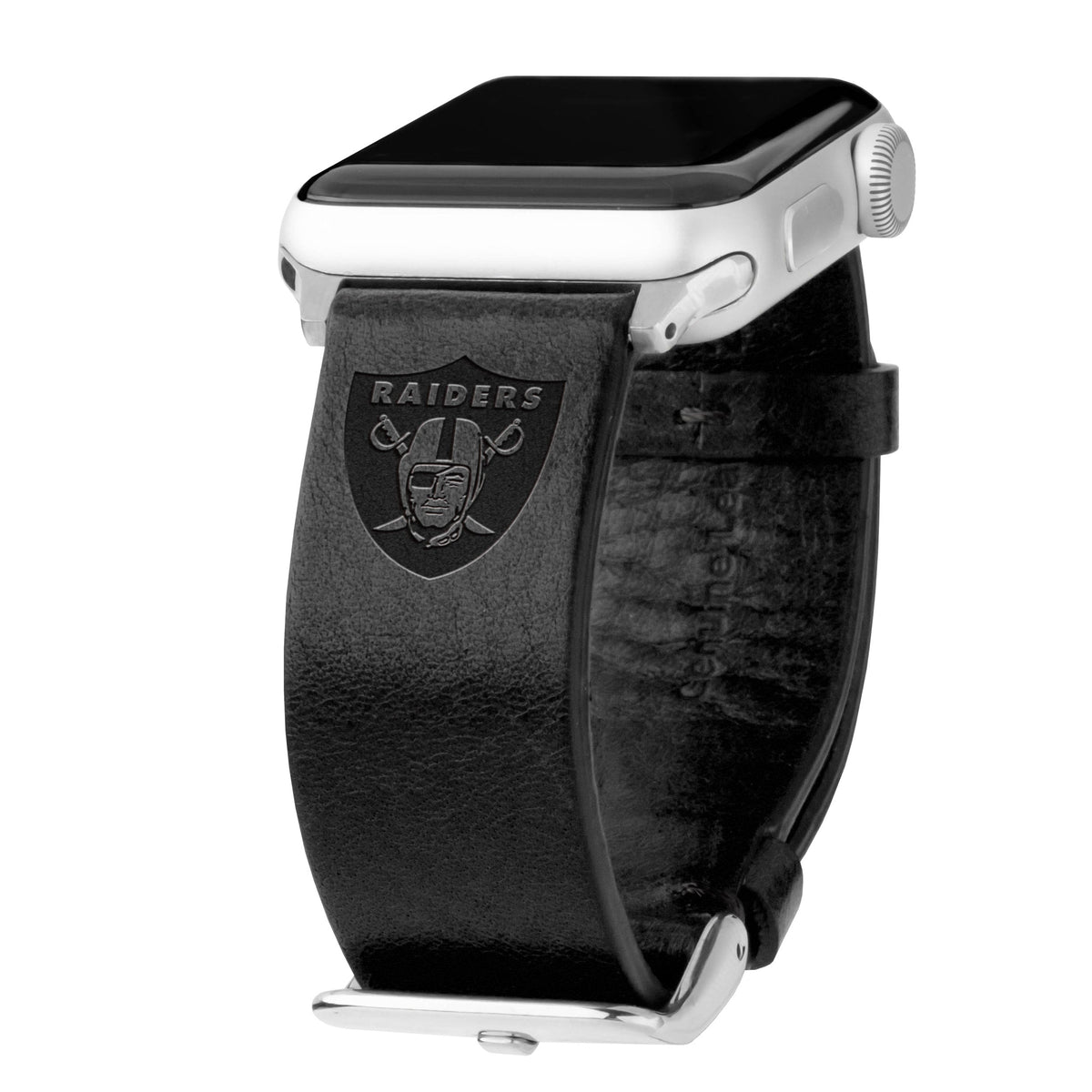 Game Time Las Vegas Raiders Leather Apple Watch Band