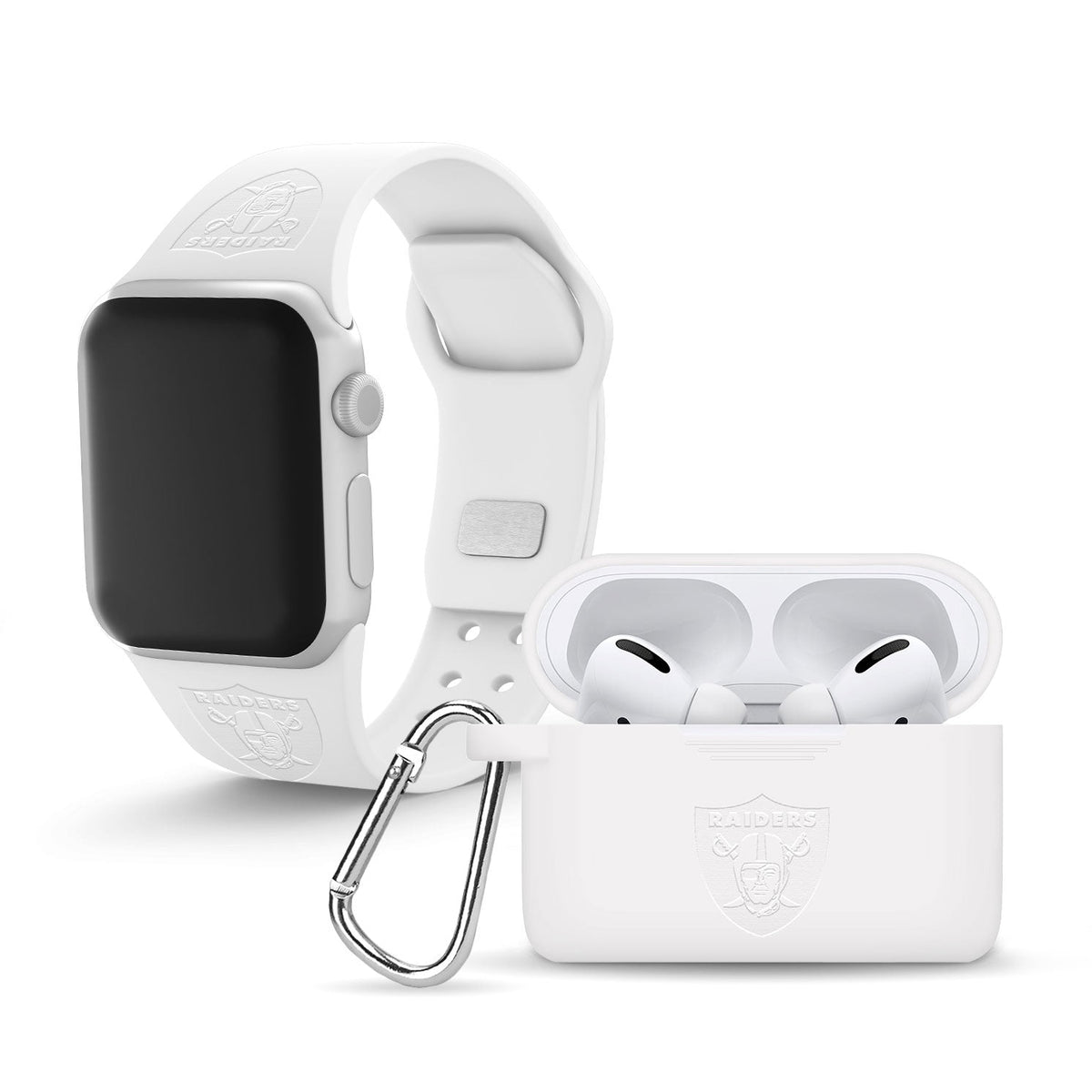 Game Time Las Vegas Raiders Engraved Apple Pro Combo Package