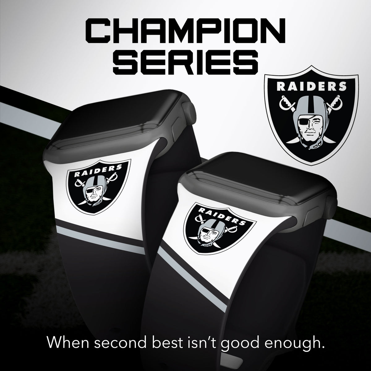 Las Vegas Raiders HD Champion Series Apple Watch Band