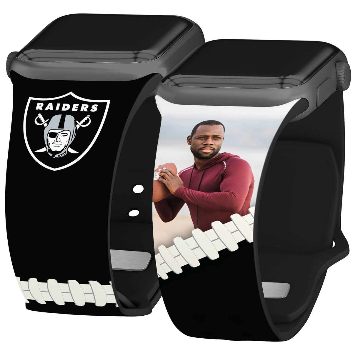 Las Vegas Raiders Custom Photo HD Apple Watch Band