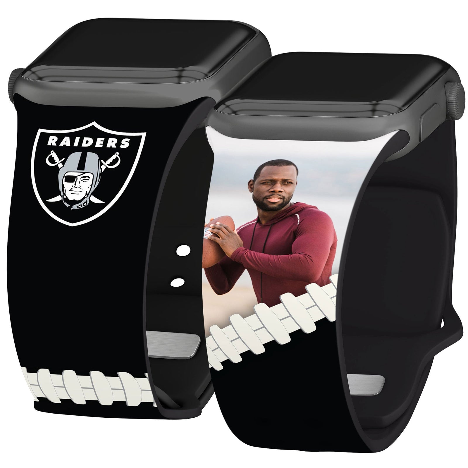 Las Vegas Raiders Custom Photo HD Apple Watch Band