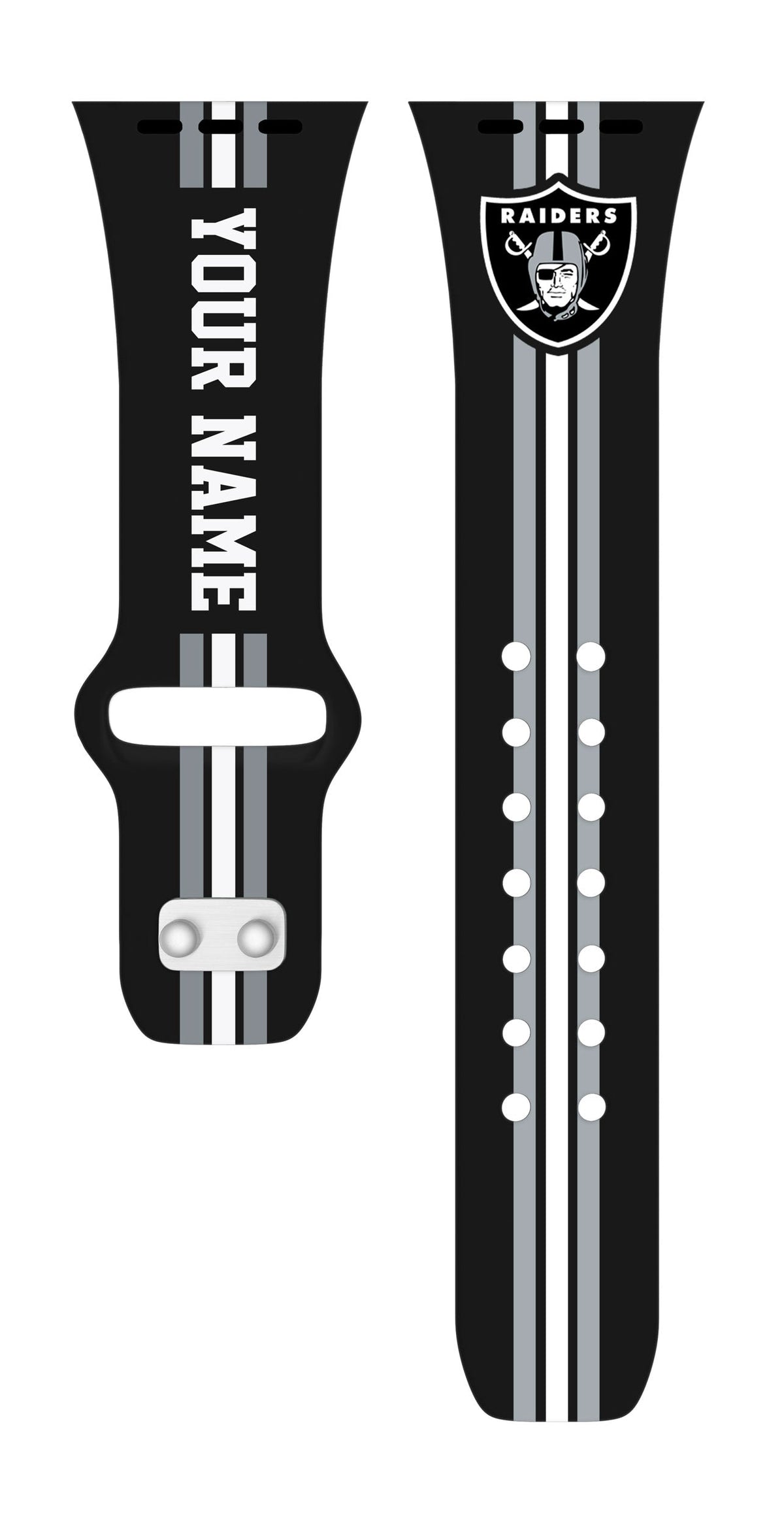 Las Vegas Raiders Custom Name HD Apple Watch Band