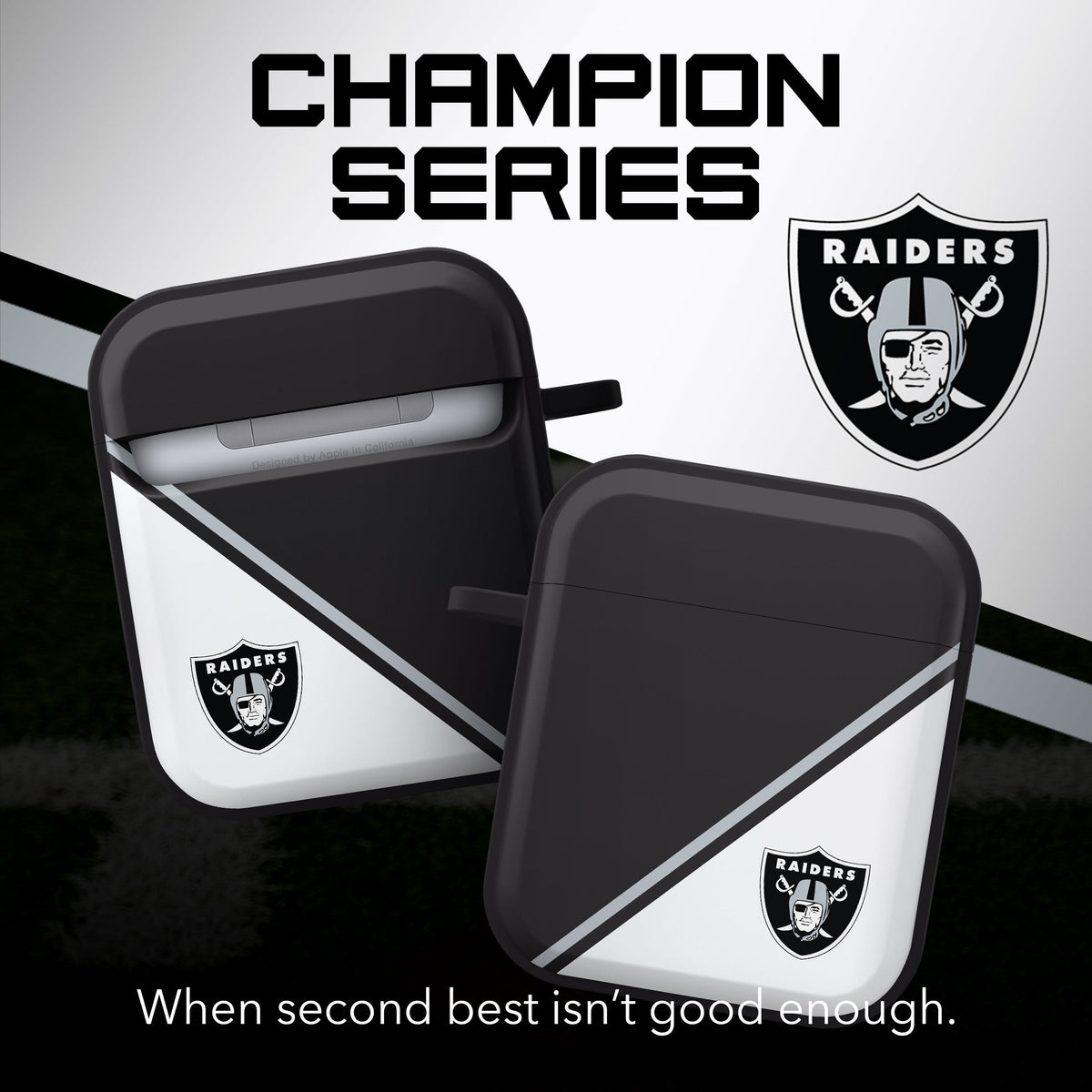 Las Vegas Raiders HDX Champion Series Apple AirPods Gen 1 &amp; 2 Case Cover