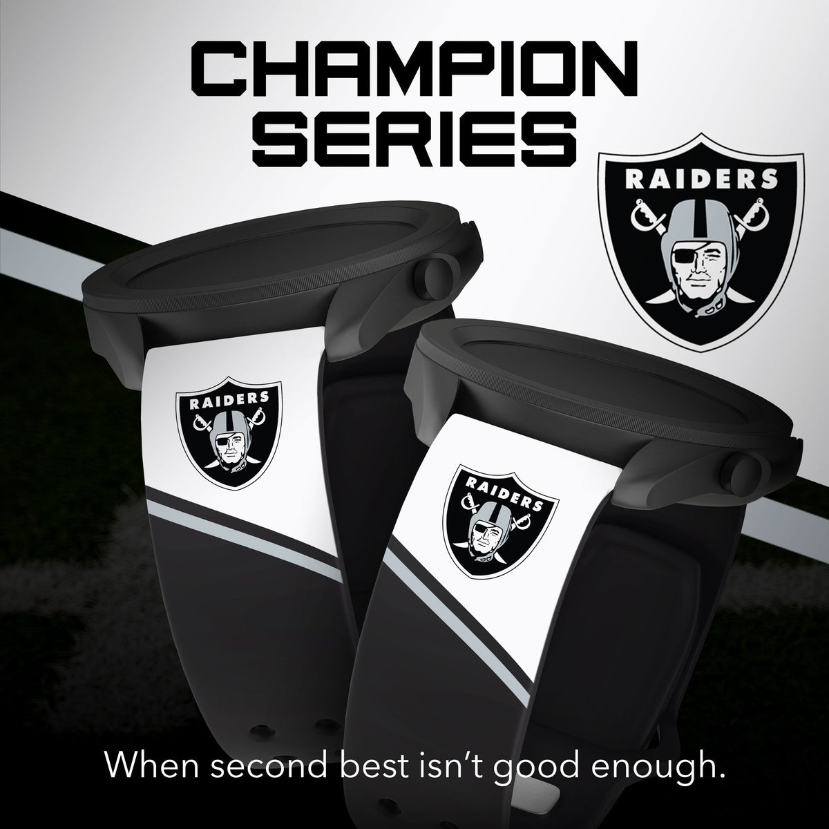 Las Vegas Raiders HD Champion Series Samsung Galaxy Watch Band