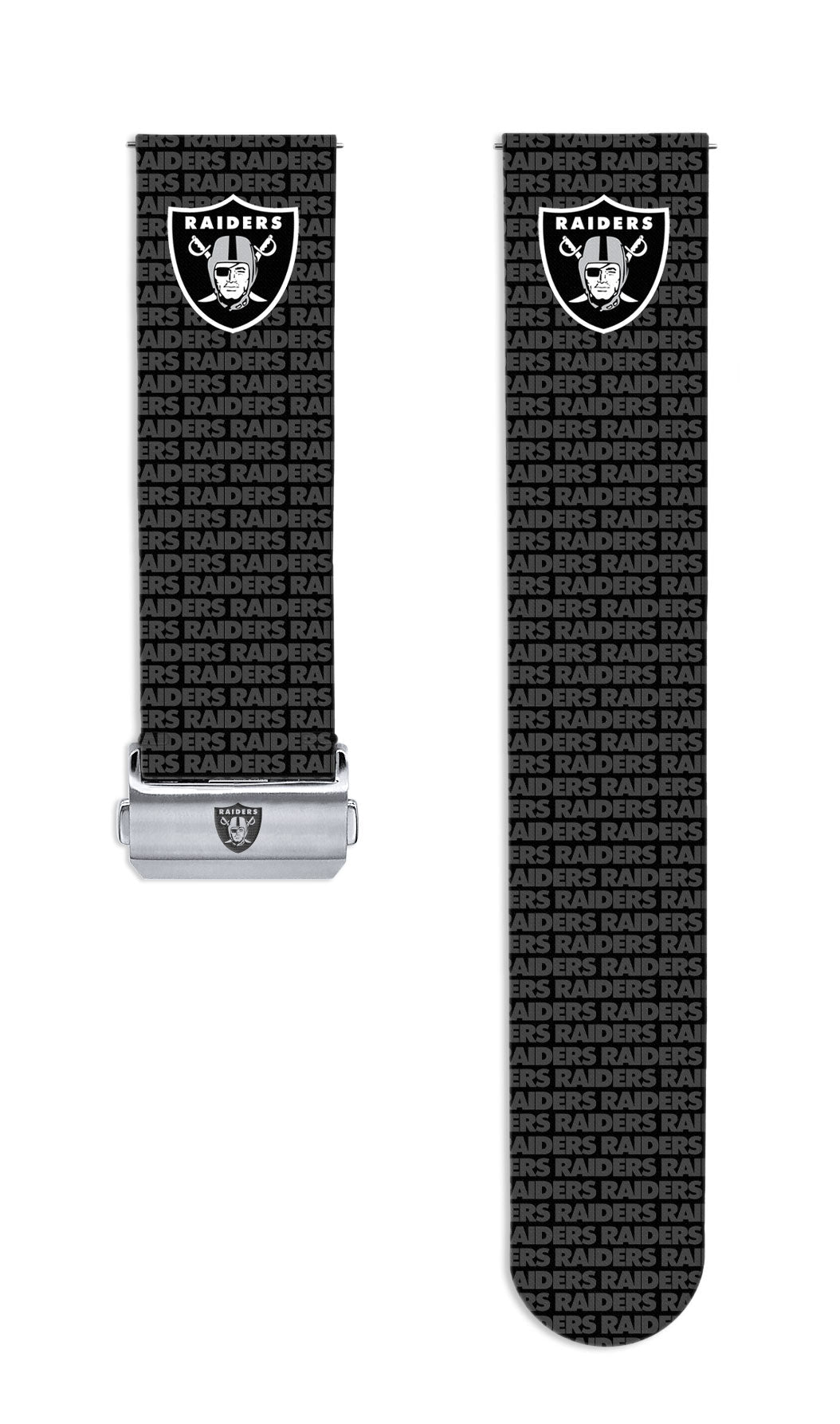 Las Vegas Raiders Full Print Quick Change Watch Band With Engraved Buckle - AffinityBands