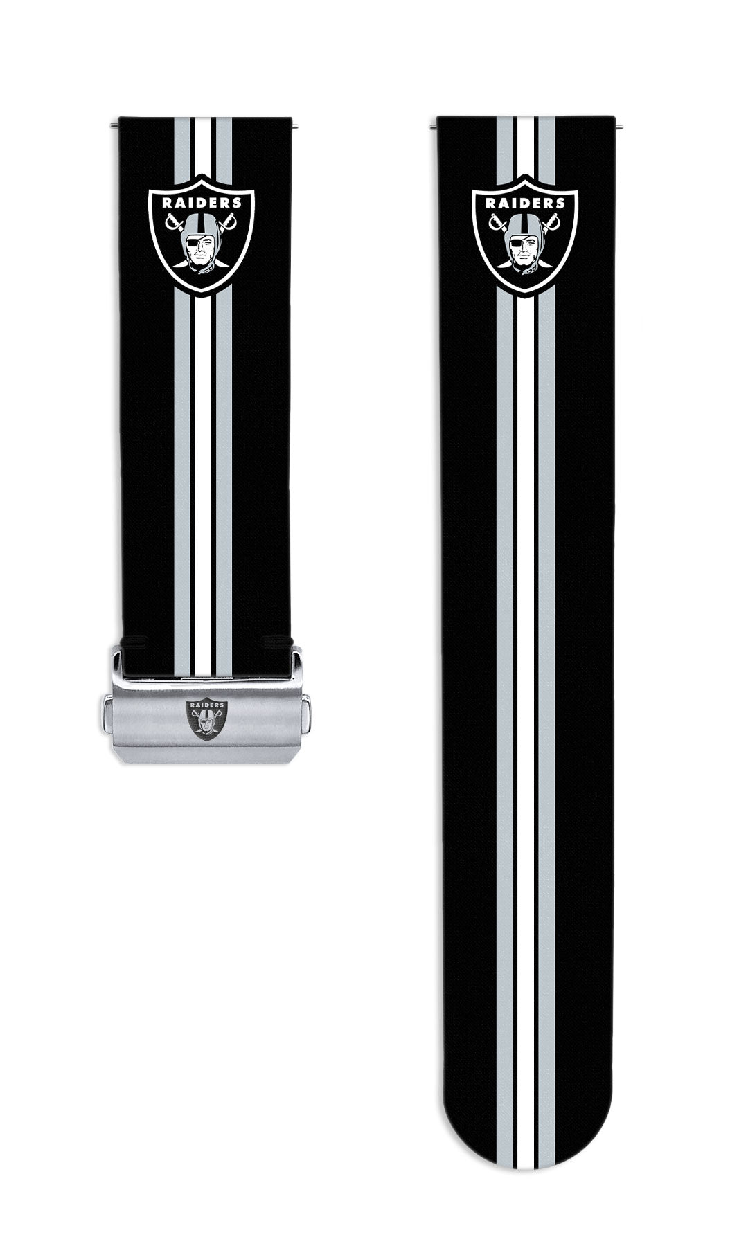 Las Vegas Raiders Full Print Quick Change Watch Band With Engraved Buckle - AffinityBands